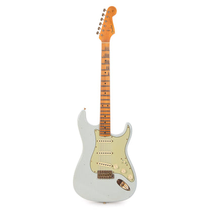 Fender Custom Shop Limited Edition '62 Bone Tone Stratocaster Journeyman Super Faded Aged Sonic Blue Electric Guitars / Solid Body