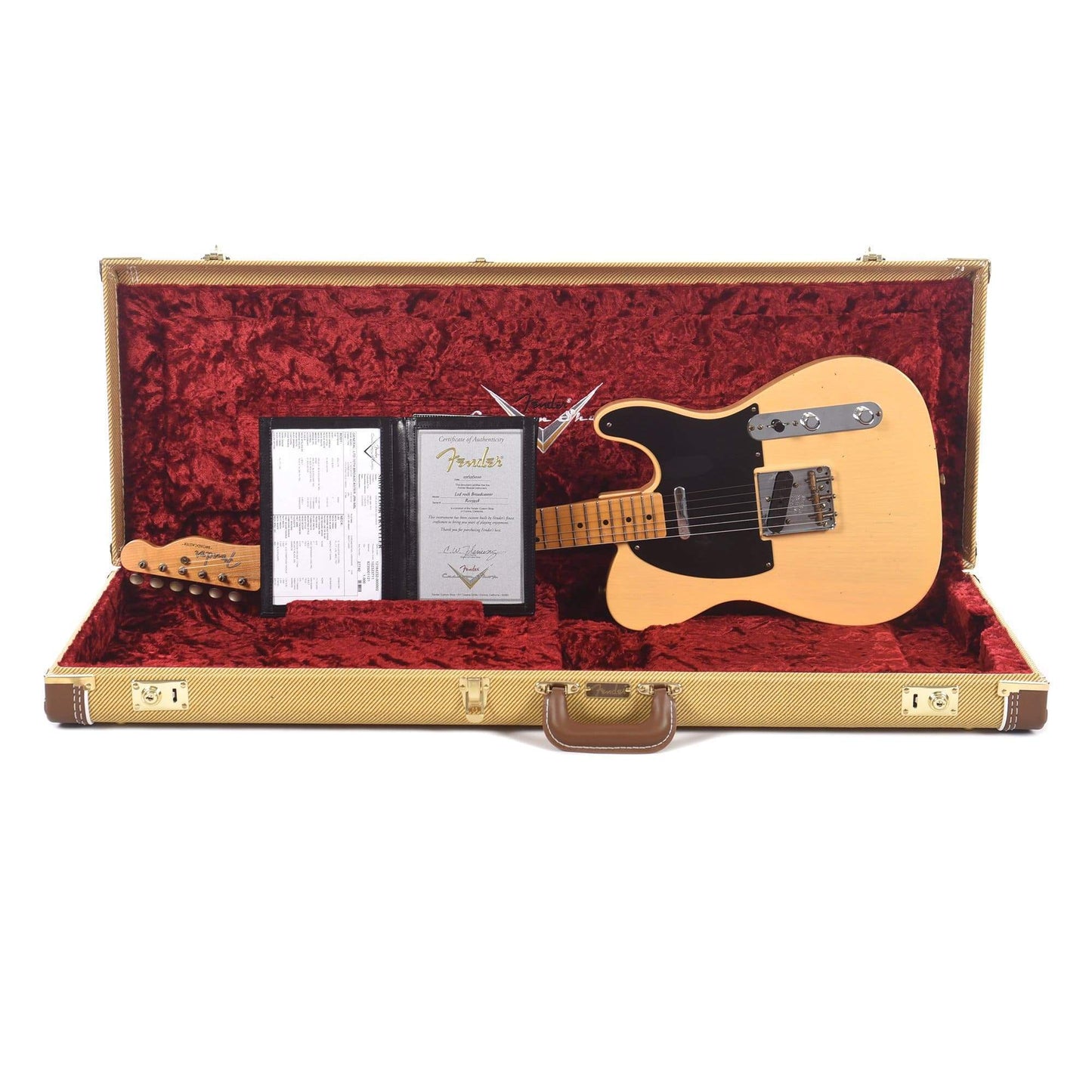 Fender Custom Shop Limited Edition 70th Anniversary Broadcaster Journeyman Relic Nocaster Blonde Electric Guitars / Solid Body