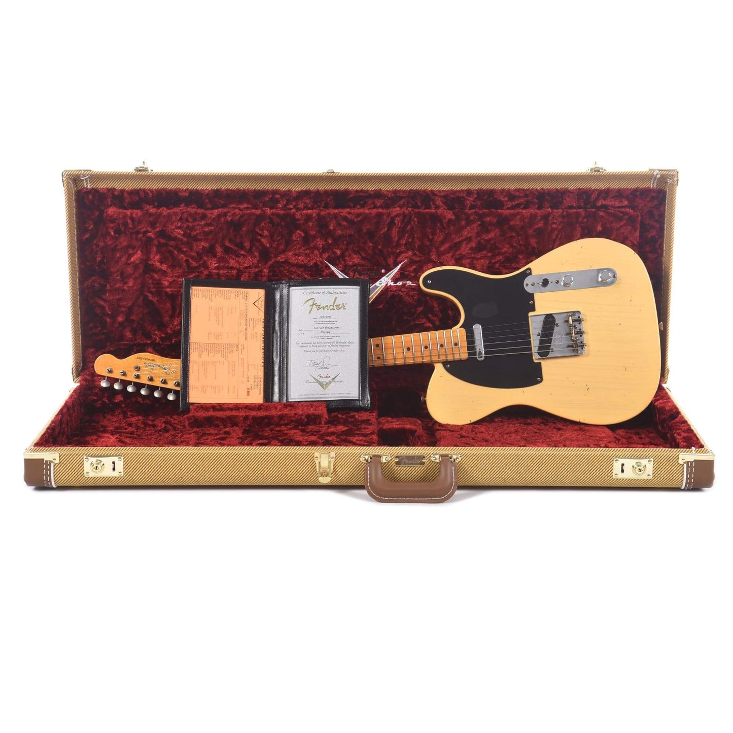 Fender Custom Shop Limited Edition 70th Anniversary Broadcaster Journeyman Relic Nocaster Blonde Electric Guitars / Solid Body