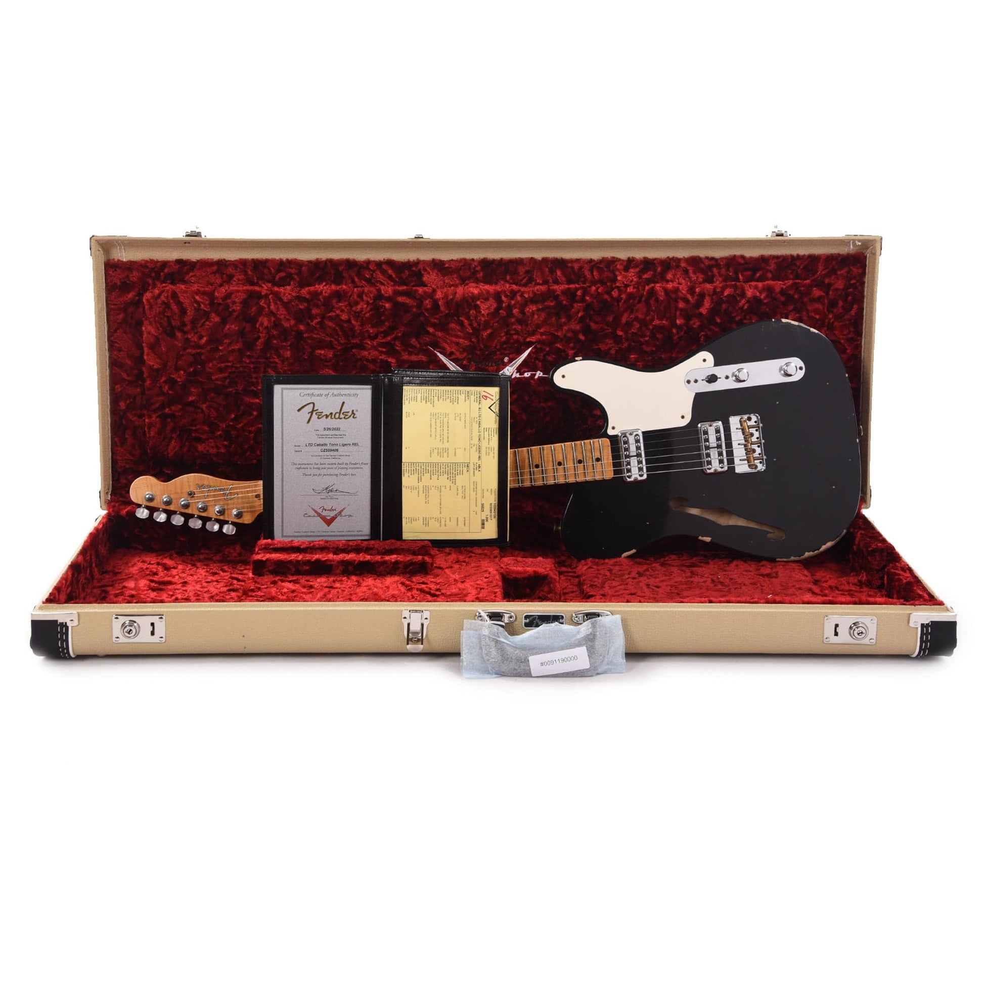 Fender Custom Shop Limited Edition Caballo Tono Ligero Relic Aged Black Electric Guitars / Solid Body