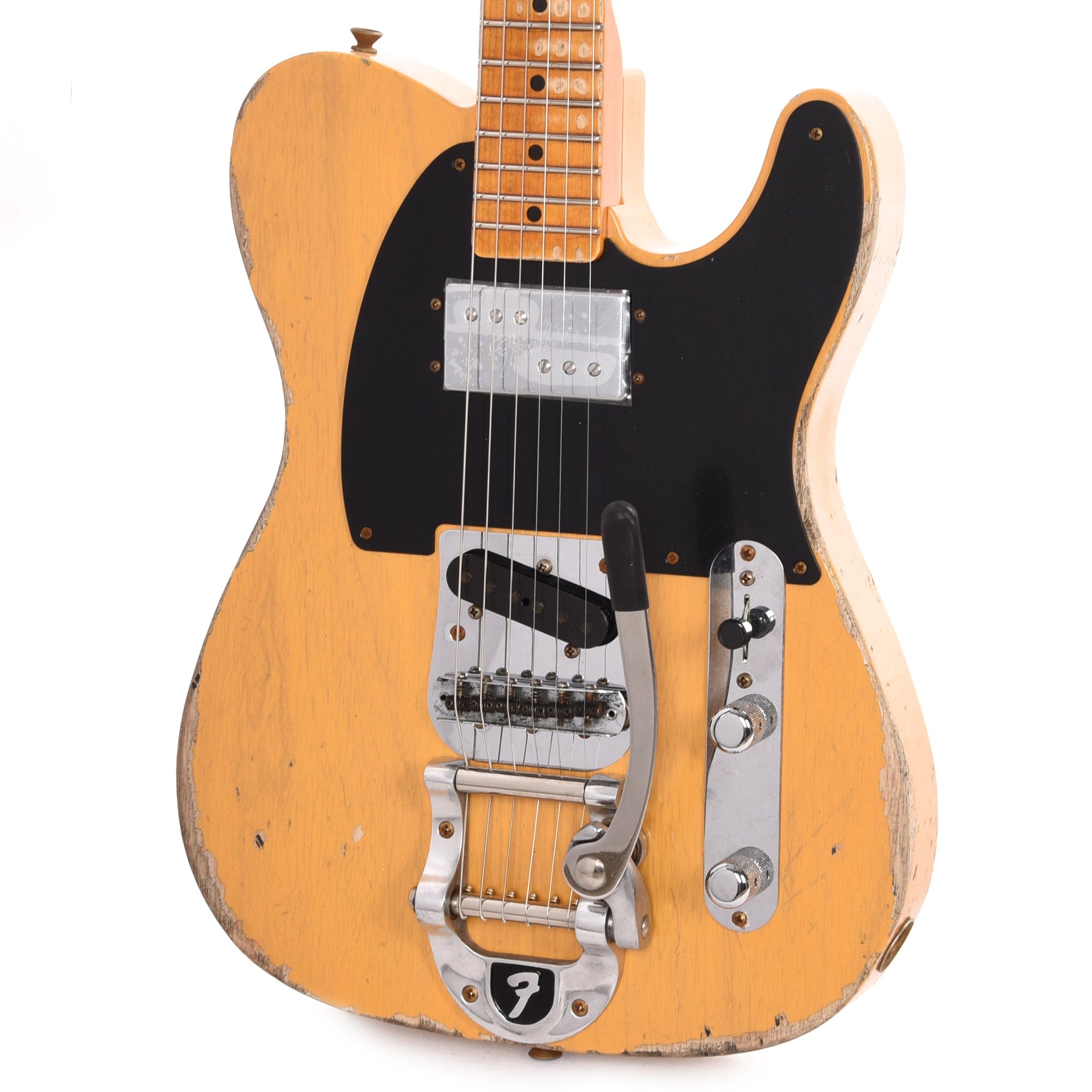 Fender Custom Shop Limited Edition CuNiFe Blackguard Tele Heavy Relic Aged Butterscotch Blonde Electric Guitars / Solid Body