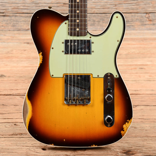 Fender Custom Shop Limited Edition CuNiFe Tele Custom Relic Faded Aged Chocolate 3-Color Sunburst 2022 Electric Guitars / Solid Body