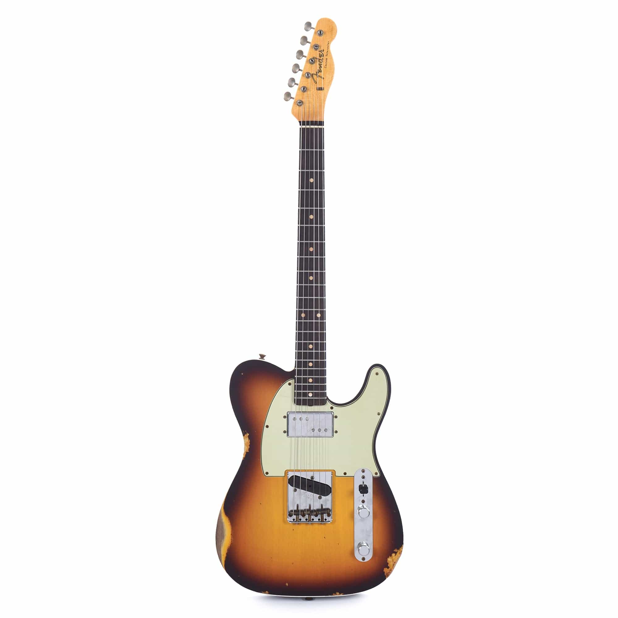 Fender Custom Shop Limited Edition CuNiFe Tele Custom Relic Faded Aged Chocolate 3-Color Sunburst Electric Guitars / Solid Body
