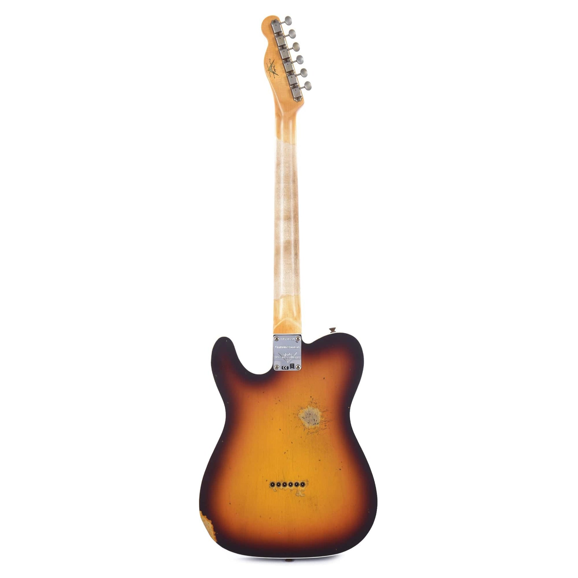 Fender Custom Shop Limited Edition CuNiFe Tele Custom Relic Faded Aged Chocolate 3-Color Sunburst Electric Guitars / Solid Body