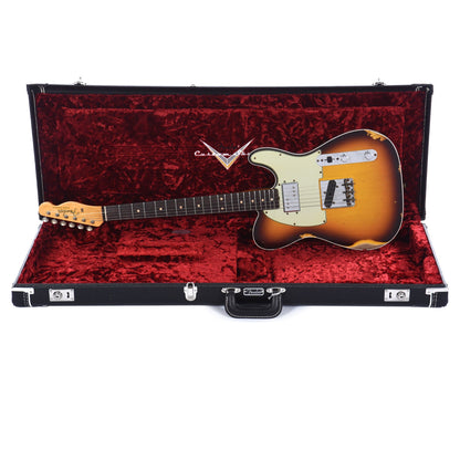 Fender Custom Shop Limited Edition CuNiFe Tele Custom Relic Faded Aged Chocolate 3-Color Sunburst Electric Guitars / Solid Body