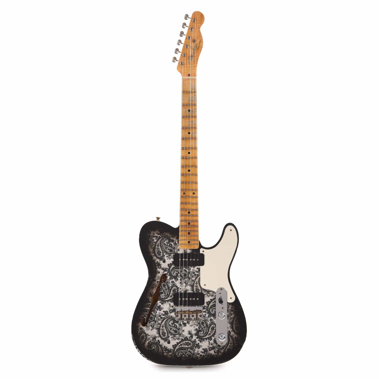 Fender Custom Shop Limited Edition Dual P90 Telecaster Relic Black Paisley Electric Guitars / Solid Body