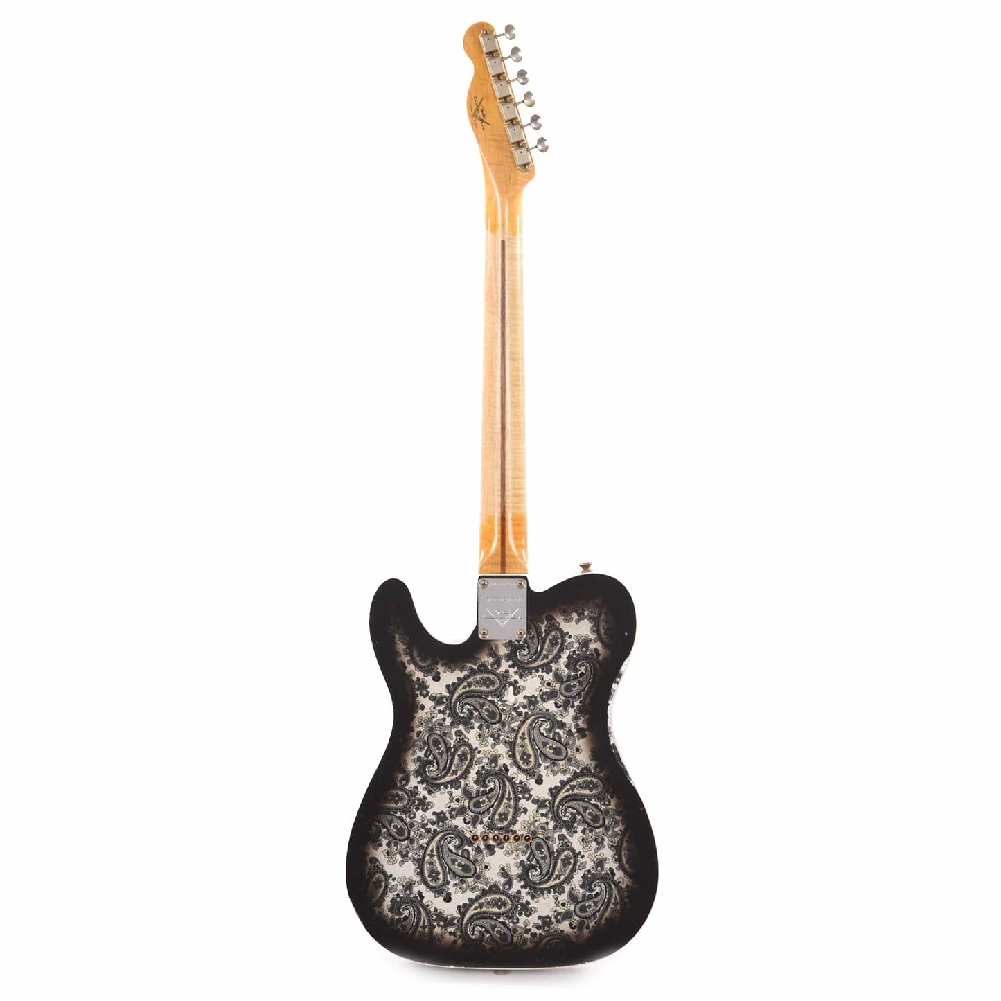 Fender Custom Shop Limited Edition Dual P90 Telecaster Relic Black Paisley Electric Guitars / Solid Body