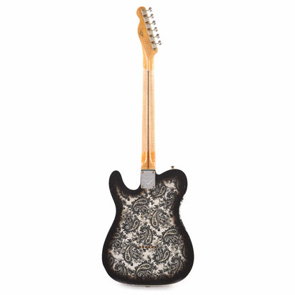 Fender Custom Shop Limited Edition Dual P90 Telecaster Relic Black Paisley Electric Guitars / Solid Body