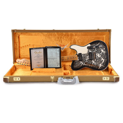 Fender Custom Shop Limited Edition Dual P90 Telecaster Relic Black Paisley Electric Guitars / Solid Body