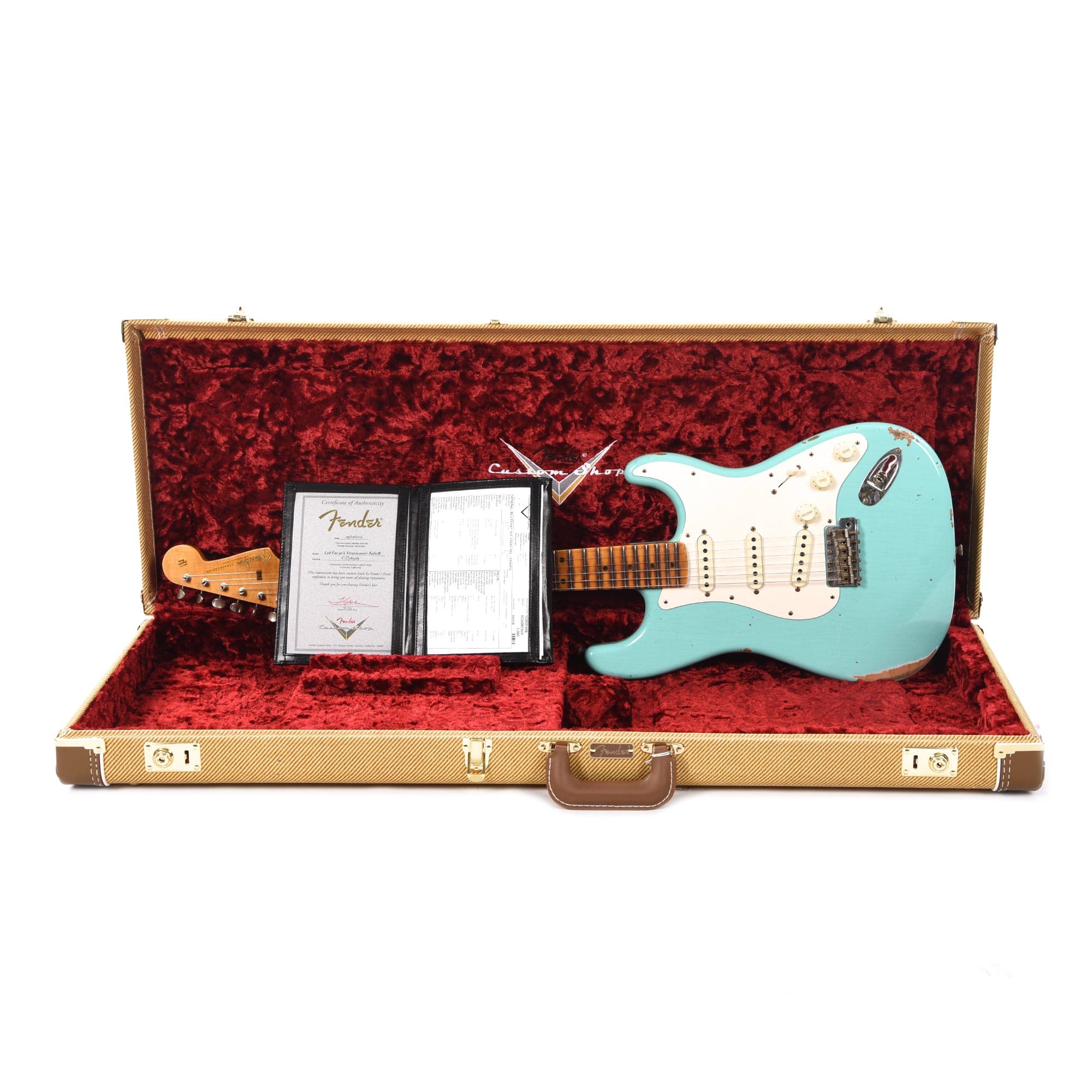 Fender Custom Shop Limited Edition Fat '50s Stratocaster Relic Super Faded Aged Seafoam Green Electric Guitars / Solid Body