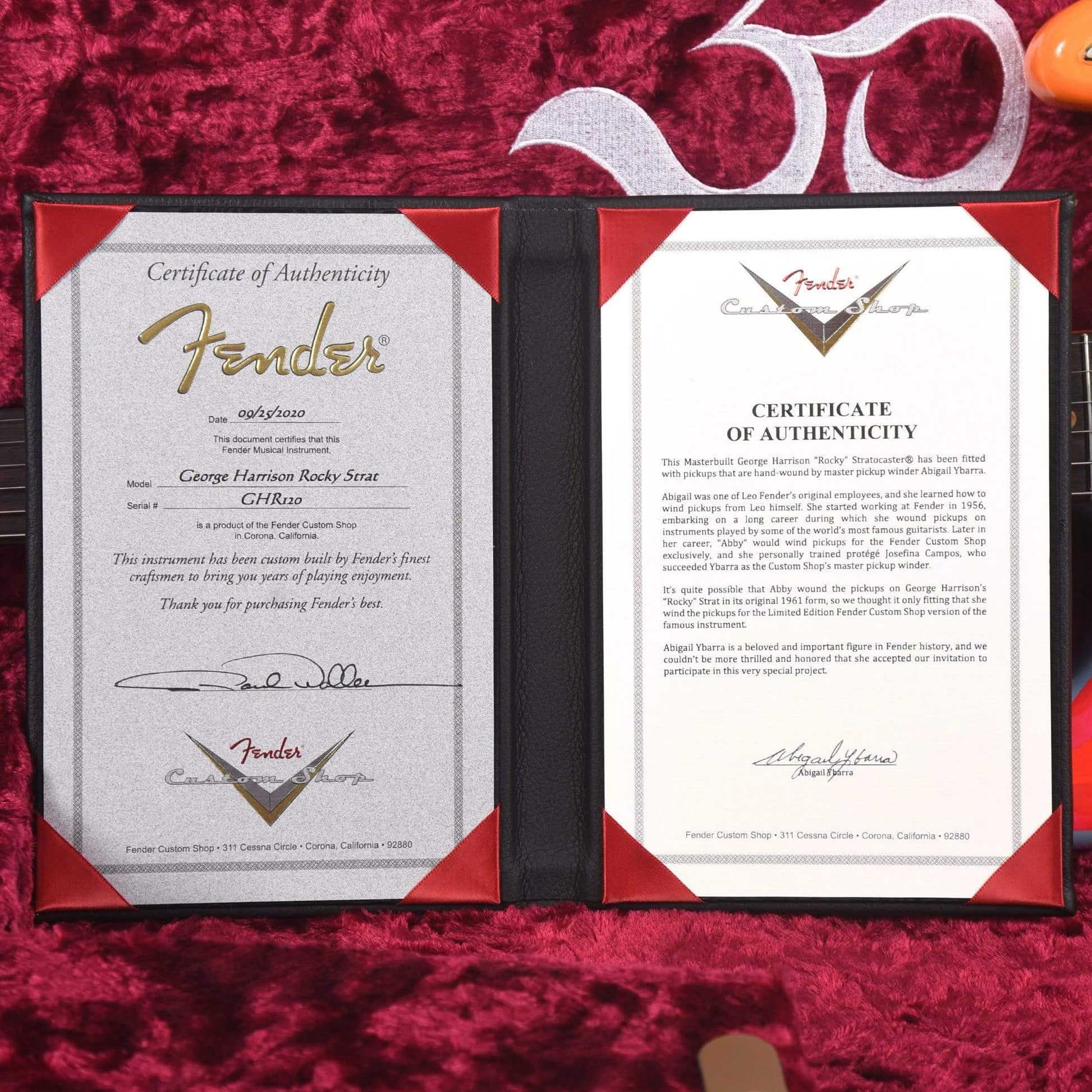 Fender Custom Shop Limited Edition George Harrison Rocky Strat Master Built by Paul Waller Electric Guitars / Solid Body