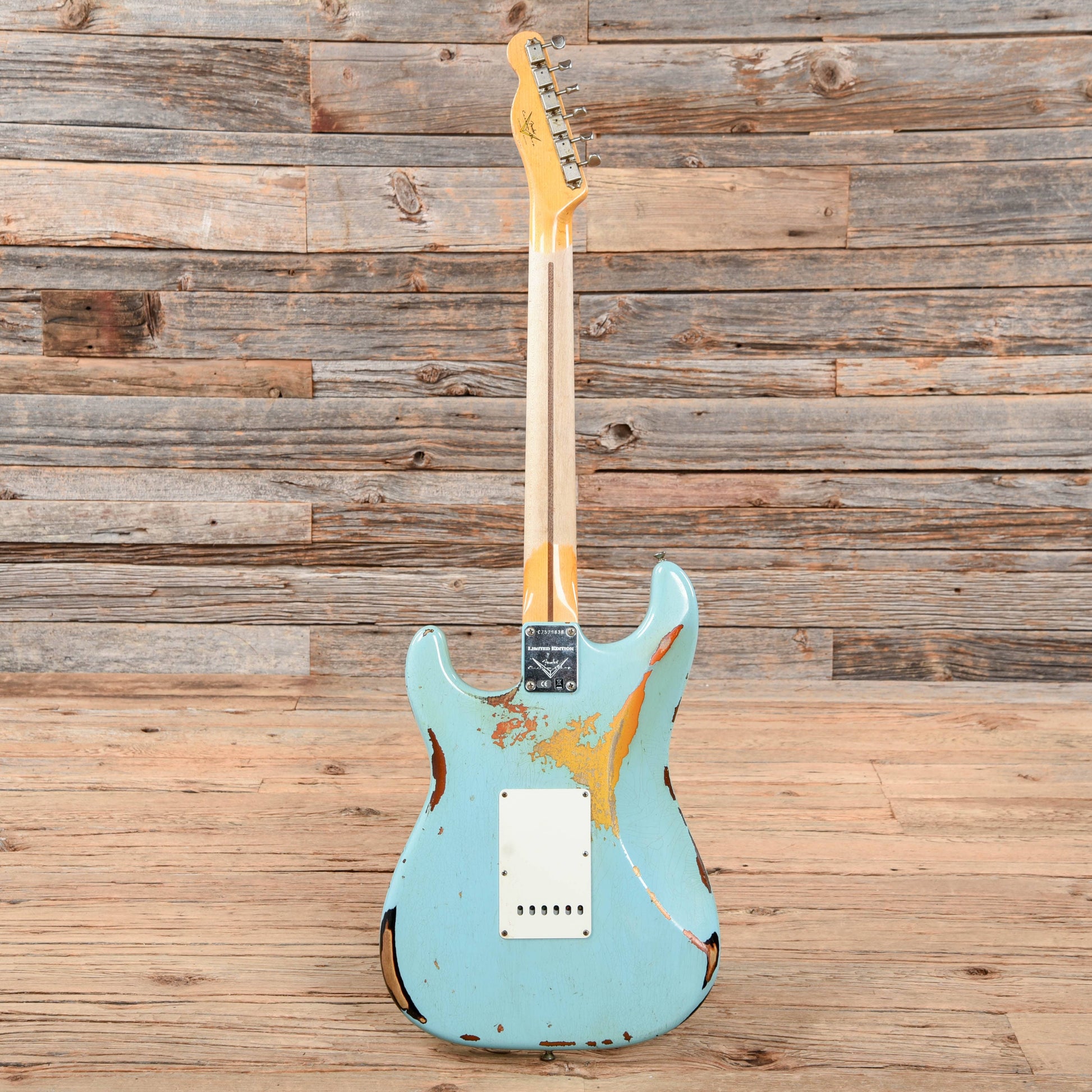 Fender Custom Shop Limited Edition Mischief Maker Heavy Relic Daphne Blue Over Sunburst 2016 Electric Guitars / Solid Body