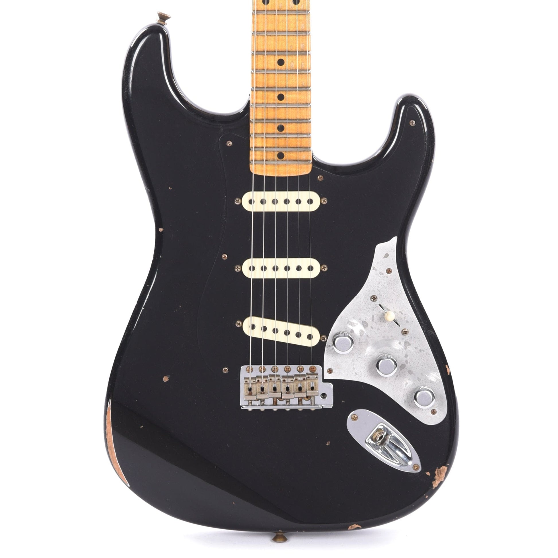 Fender Custom Shop Limited Edition Poblano II Stratocaster Relic Aged Black Electric Guitars / Solid Body