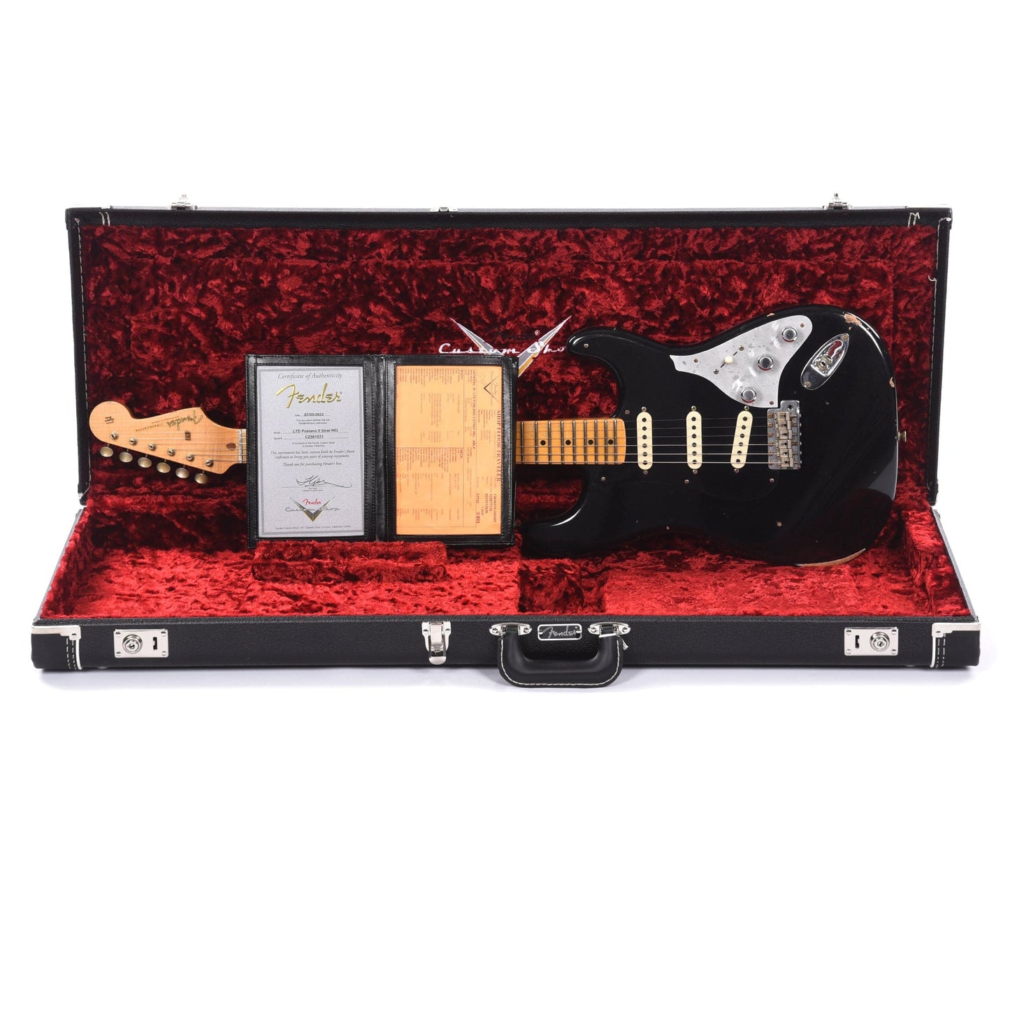 Fender Custom Shop Limited Edition Poblano II Stratocaster Relic Aged Black Electric Guitars / Solid Body