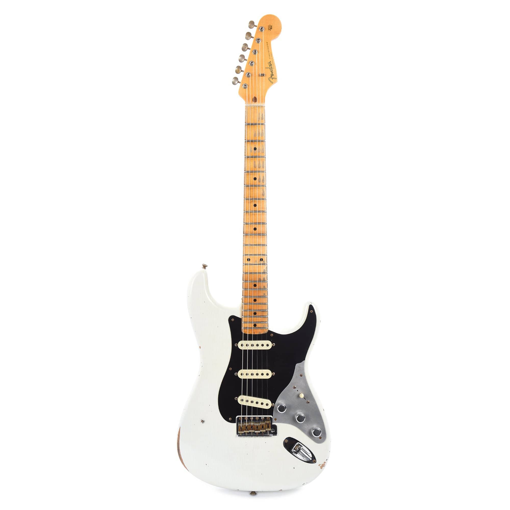 Fender Custom Shop Limited Edition Poblano II Stratocaster Relic Aged Olympic White Electric Guitars / Solid Body