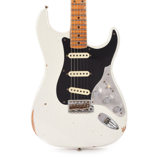 Fender Custom Shop Limited Edition Poblano II Stratocaster Relic Maple Neck Aged Olympic White Electric Guitars / Solid Body