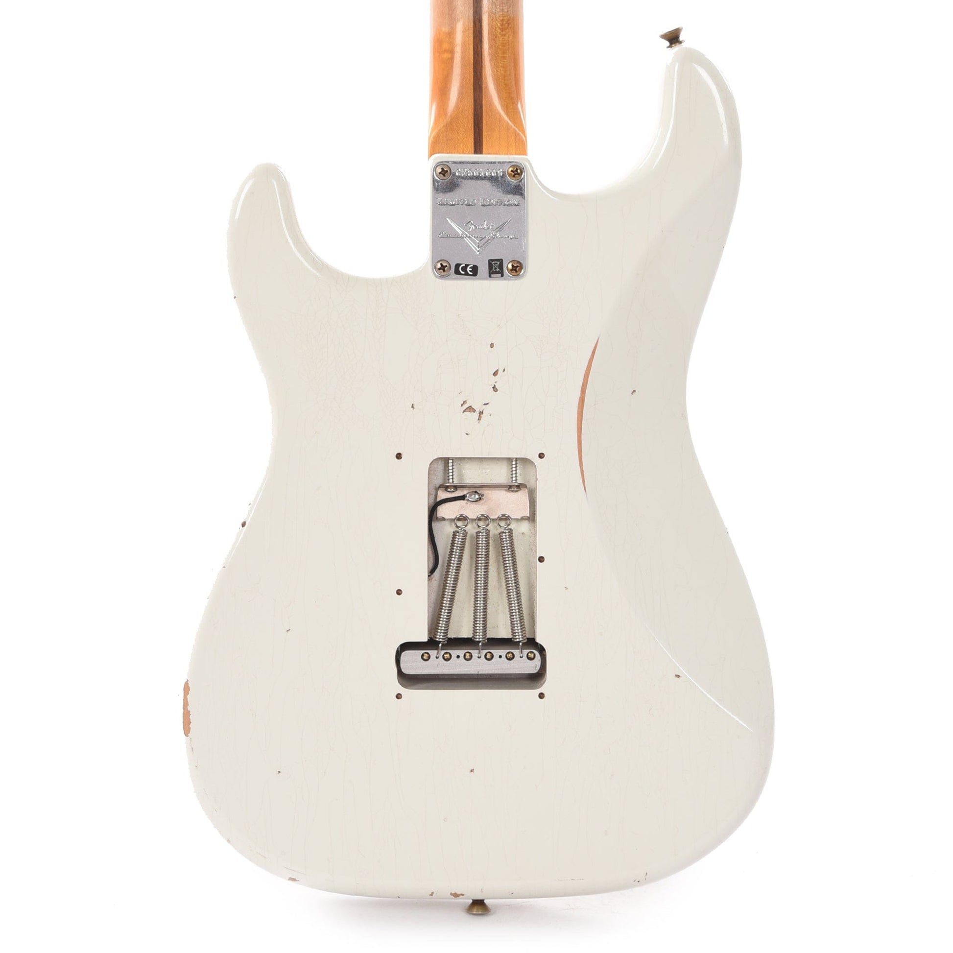 Fender Custom Shop Limited Edition Poblano II Stratocaster Relic Maple Neck Aged Olympic White Electric Guitars / Solid Body