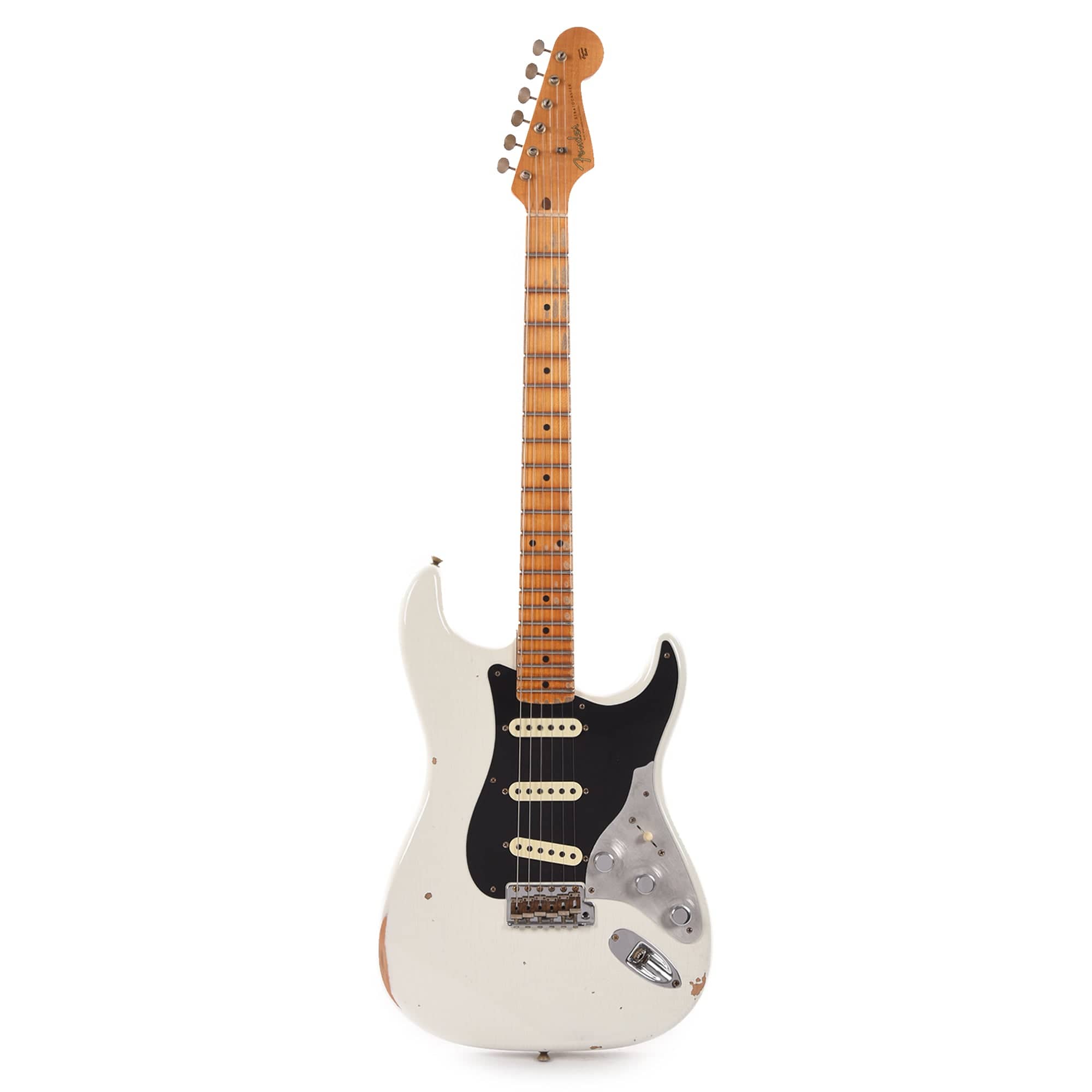 Fender Custom Shop Limited Edition Poblano II Stratocaster Relic Maple Neck Aged Olympic White Electric Guitars / Solid Body
