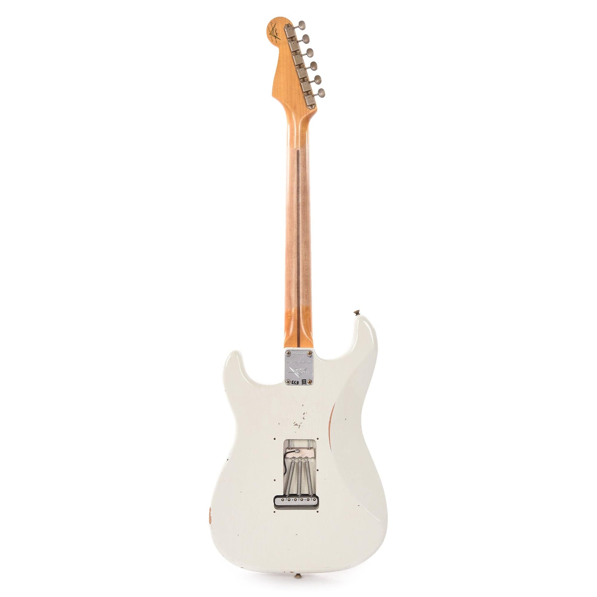 Fender Custom Shop Limited Edition Poblano II Stratocaster Relic Maple Neck Aged Olympic White Electric Guitars / Solid Body