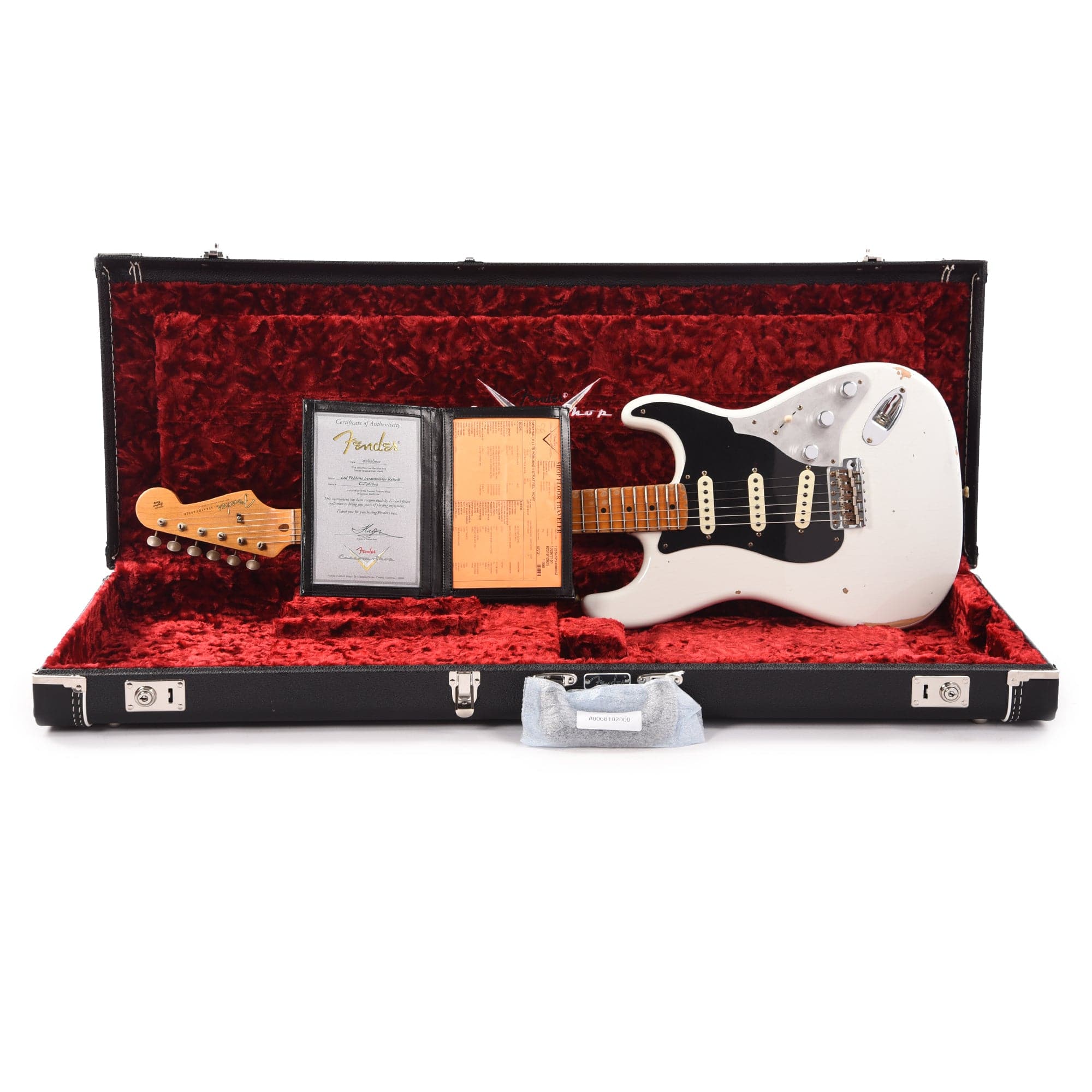 Fender Custom Shop Limited Edition Poblano II Stratocaster Relic Maple Neck Aged Olympic White Electric Guitars / Solid Body