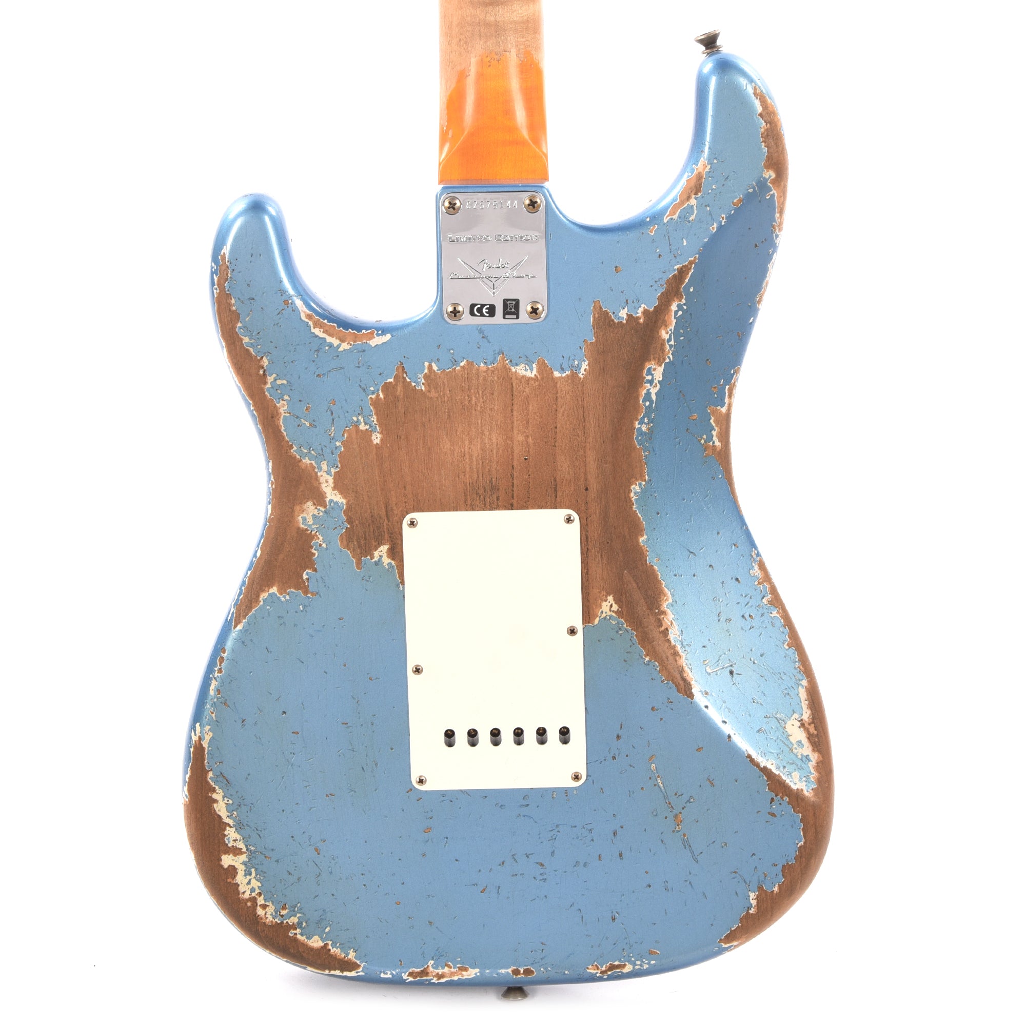 Fender Custom Shop Limited Edition Red Hot Stratocaster Super Heavy Relic Super Faded Aged Lake Placid Blue Electric Guitars / Solid Body