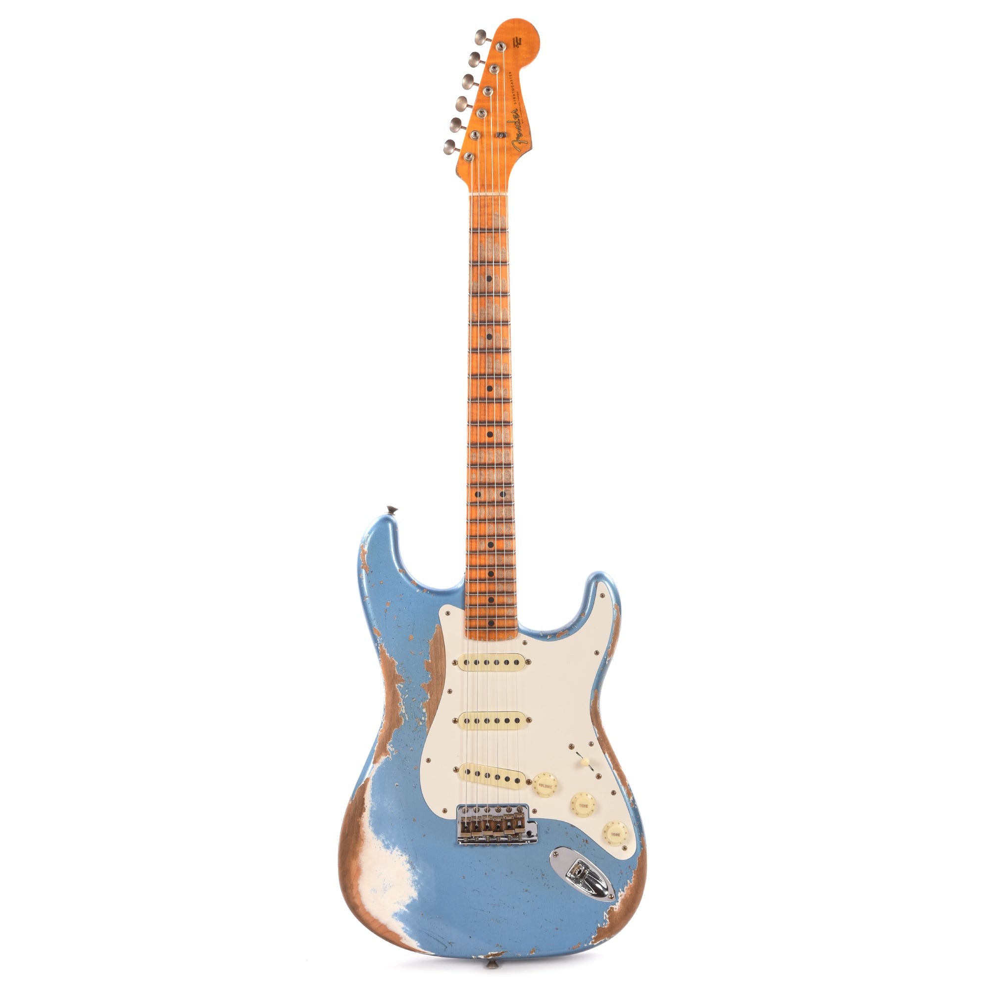 Fender Custom Shop Limited Edition Red Hot Stratocaster Super Heavy Relic Super Faded Aged Lake Placid Blue Electric Guitars / Solid Body