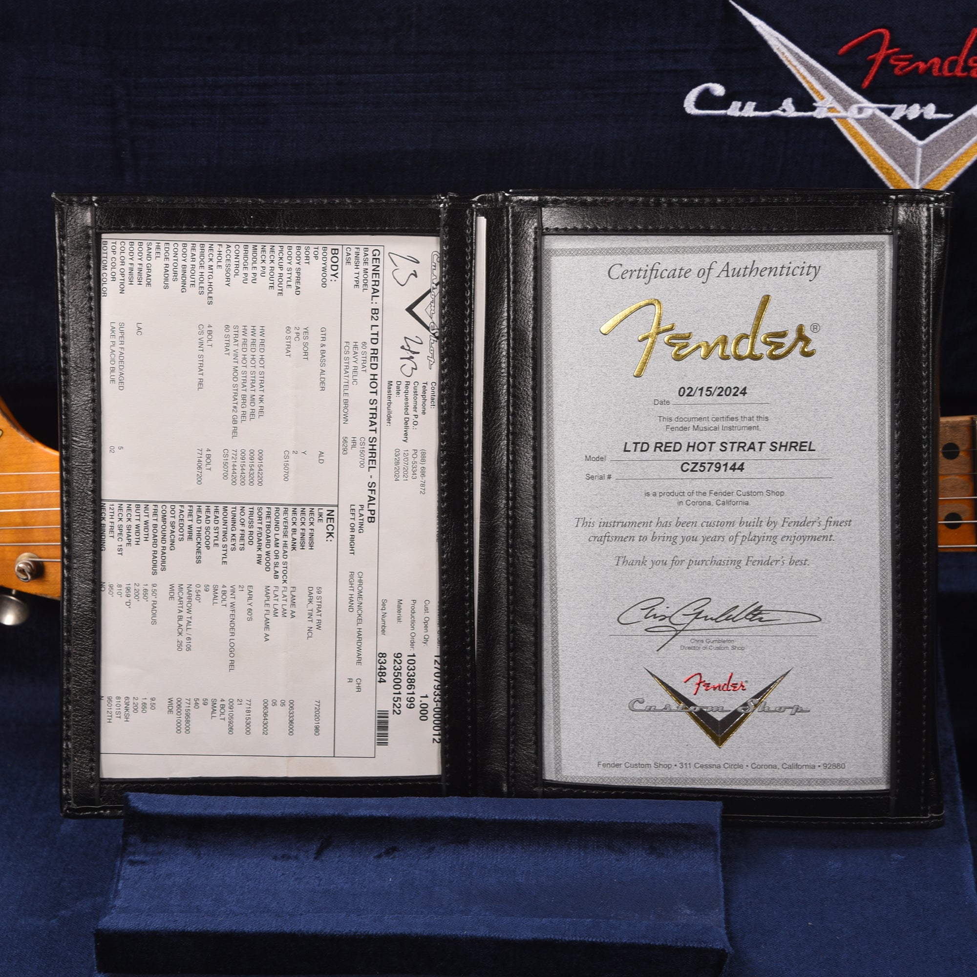 Fender Custom Shop Limited Edition Red Hot Stratocaster Super Heavy Relic Super Faded Aged Lake Placid Blue Electric Guitars / Solid Body