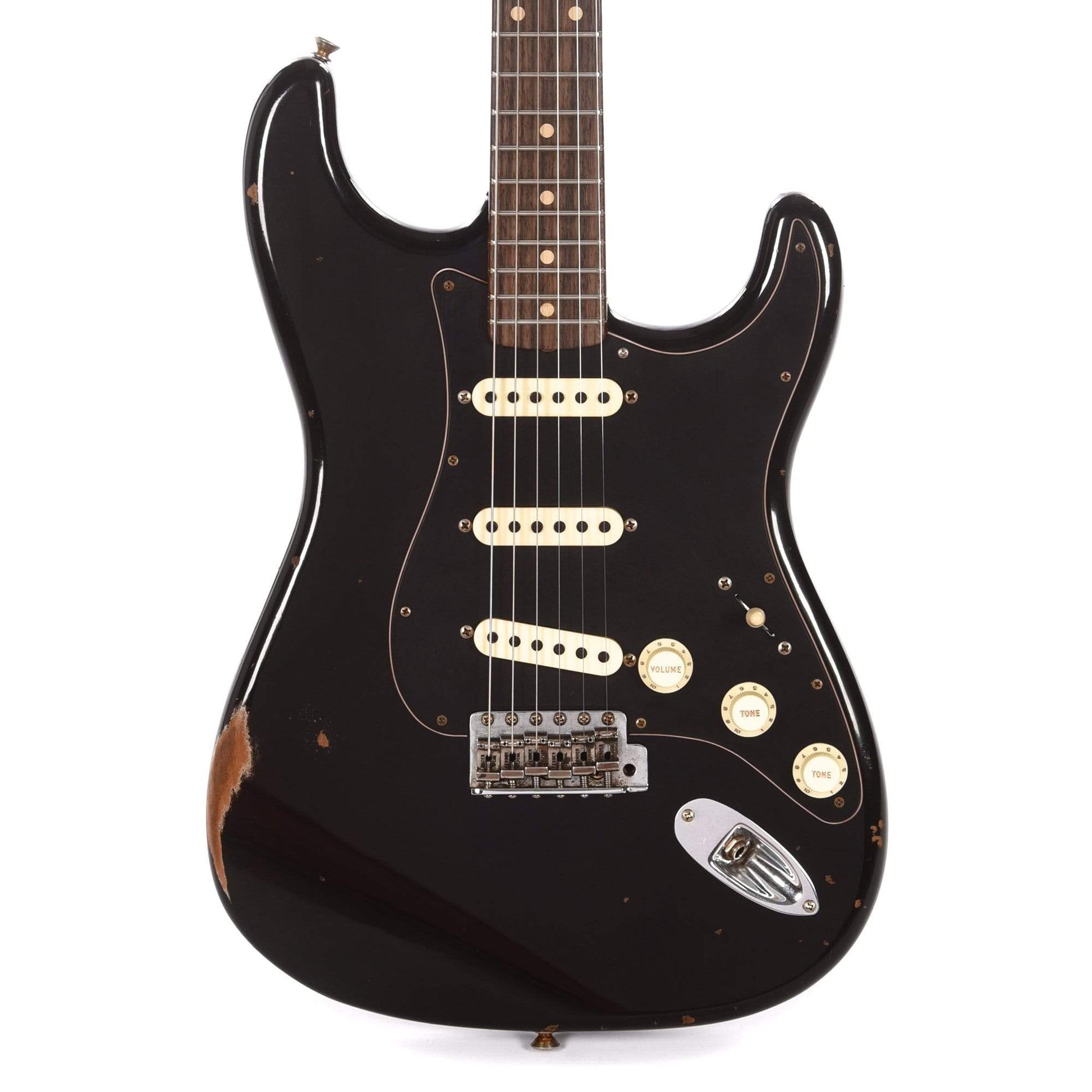 Fender Custom Shop Limited Edition Roasted Poblano Stratocaster Relic Aged Black Electric Guitars / Solid Body