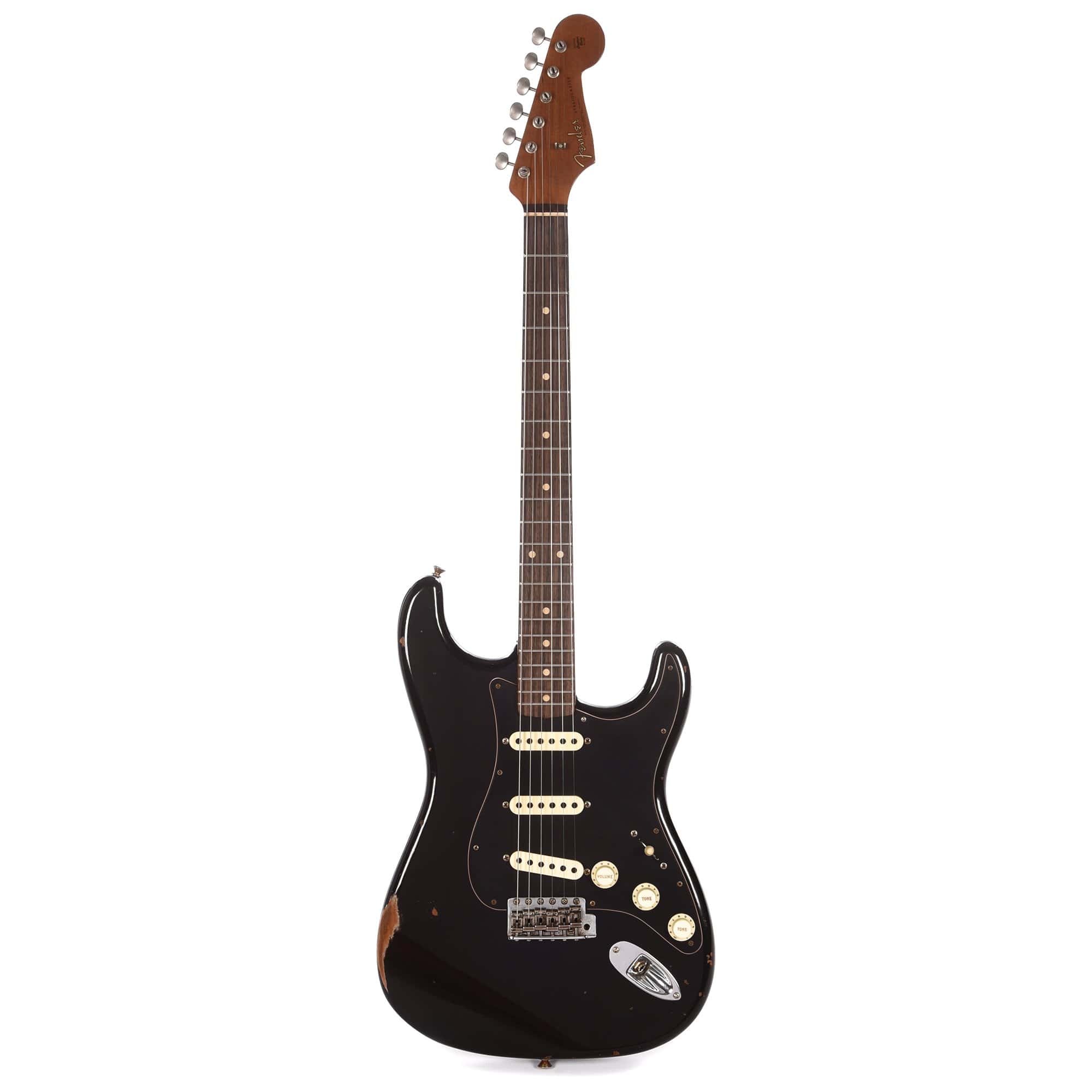 Fender Custom Shop Limited Edition Roasted Poblano Stratocaster Relic Aged Black Electric Guitars / Solid Body