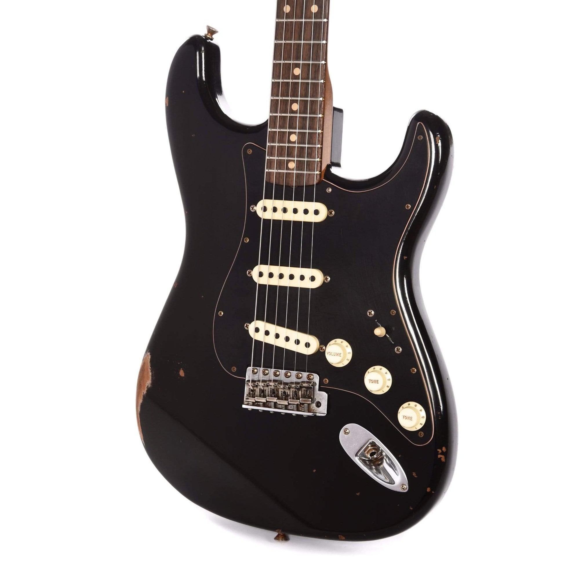 Fender Custom Shop Limited Edition Roasted Poblano Stratocaster Relic Aged Black Electric Guitars / Solid Body