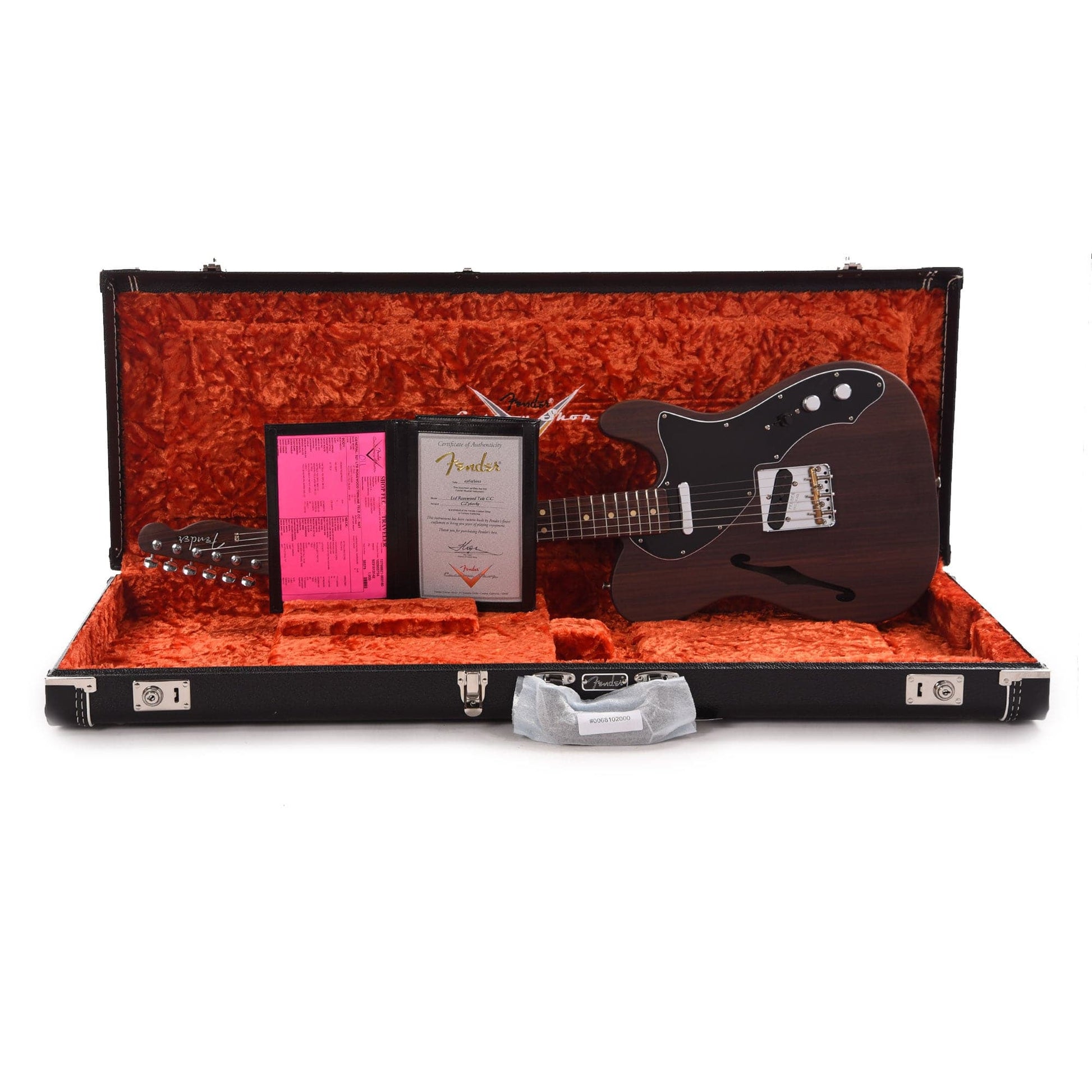 Fender Custom Shop Limited Edition Rosewood Telecaster Thinline Closet Classic Natural Electric Guitars / Solid Body