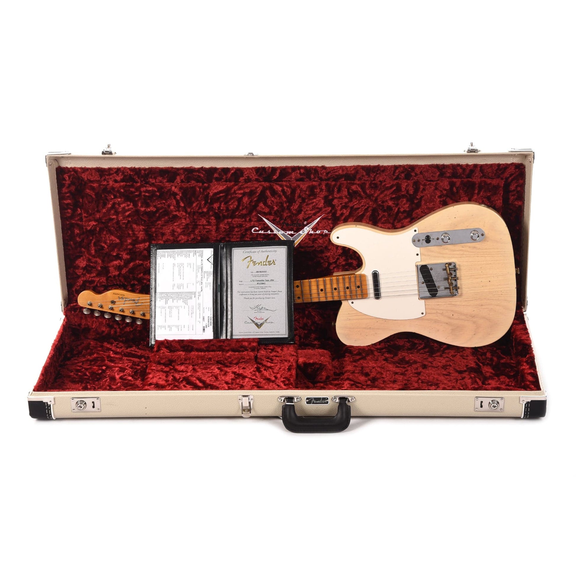 Fender Custom Shop Limited Edition Tomatillo Telecaster Journeyman Relic Natural Blonde Electric Guitars / Solid Body