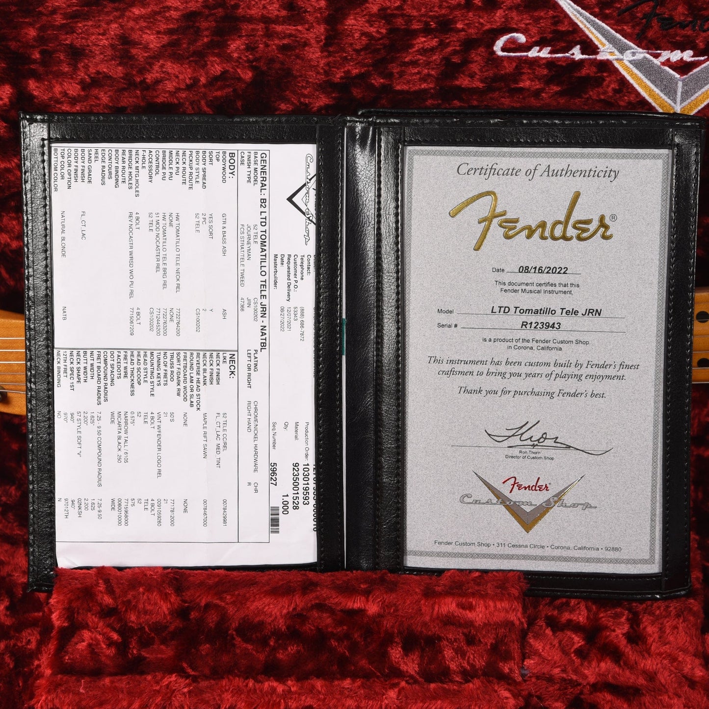 Fender Custom Shop Limited Edition Tomatillo Telecaster Journeyman Relic Natural Blonde Electric Guitars / Solid Body