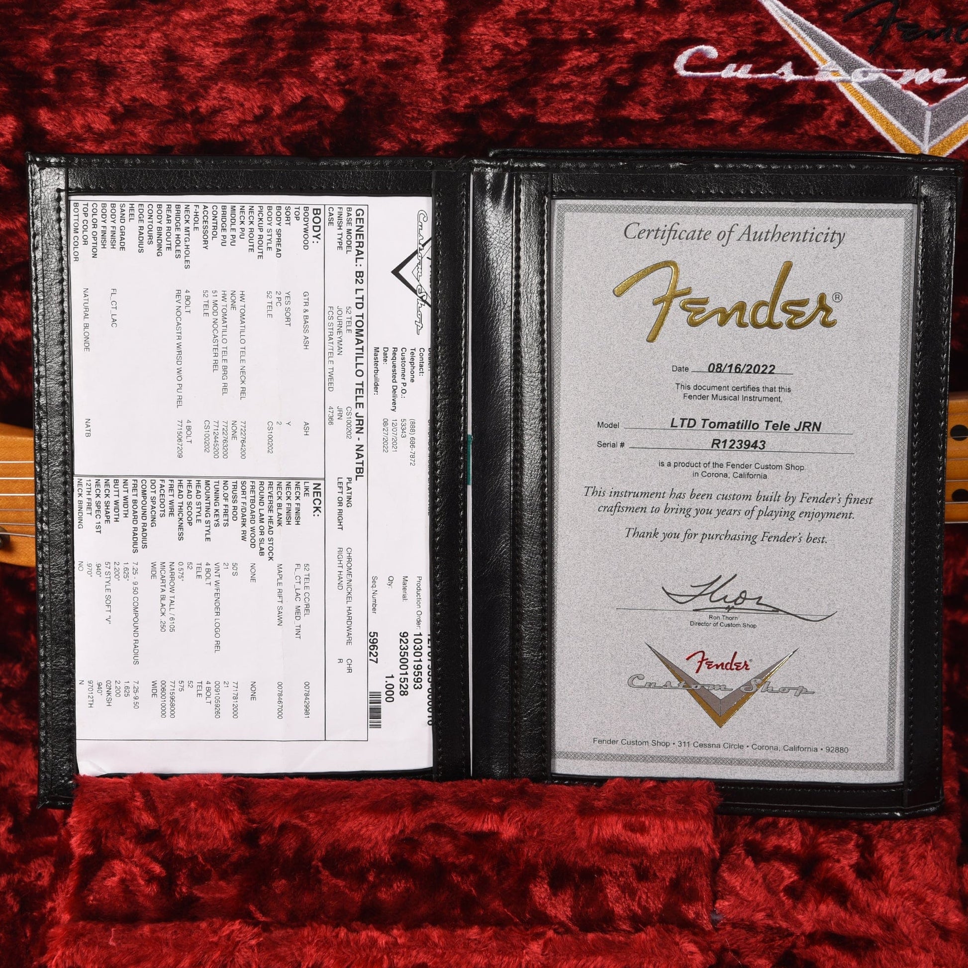 Fender Custom Shop Limited Edition Tomatillo Telecaster Journeyman Relic Natural Blonde Electric Guitars / Solid Body