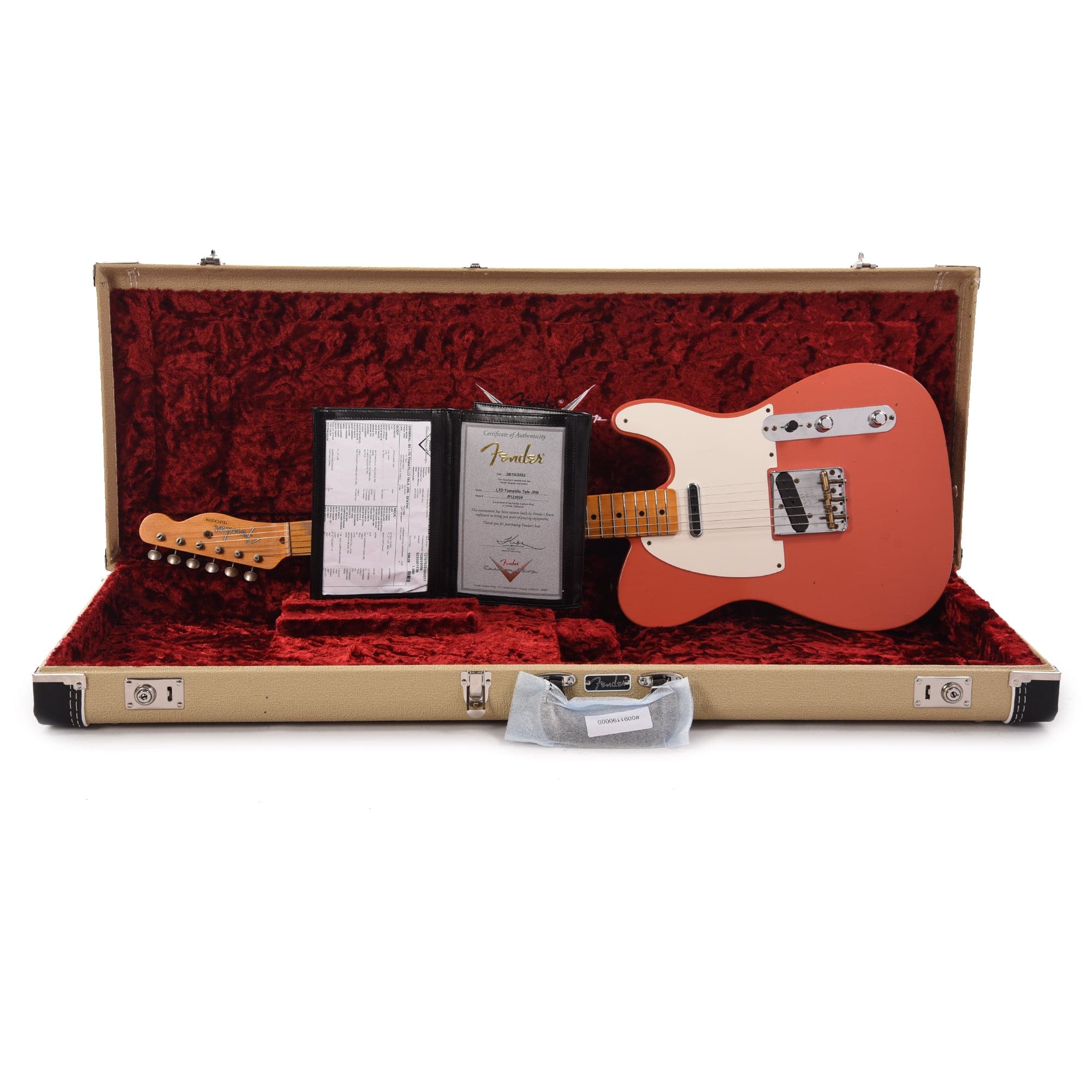 Fender Custom Shop Limited Edition Tomatillo Telecaster Journeyman Relic Super Faded Aged Tahitian Coral Electric Guitars / Solid Body