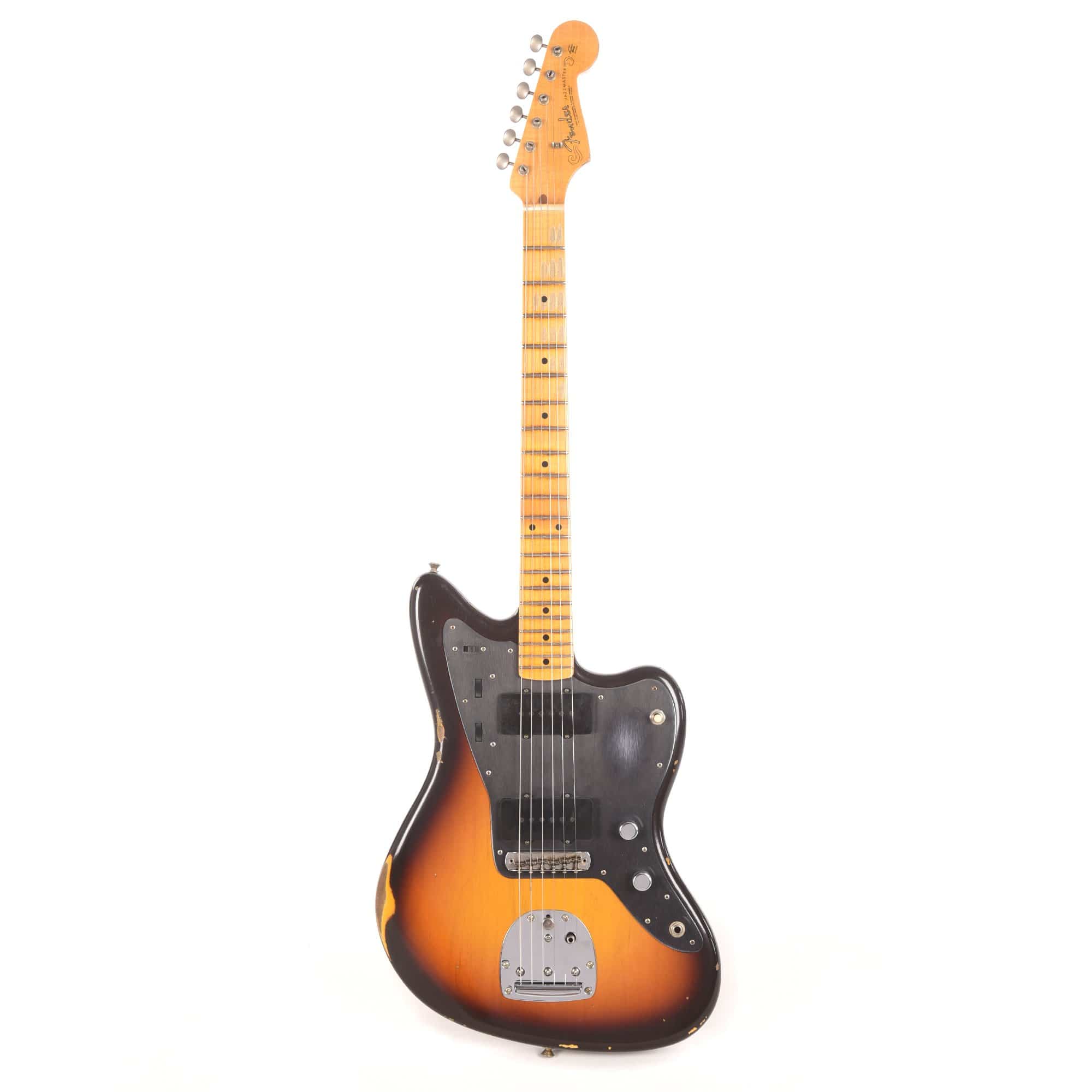 Fender Custom Shop Limited Edition Vintage Custom 1958 Jazzmaster Relic Faded Aged Chocolate 3-Tone Sunburst Electric Guitars / Solid Body