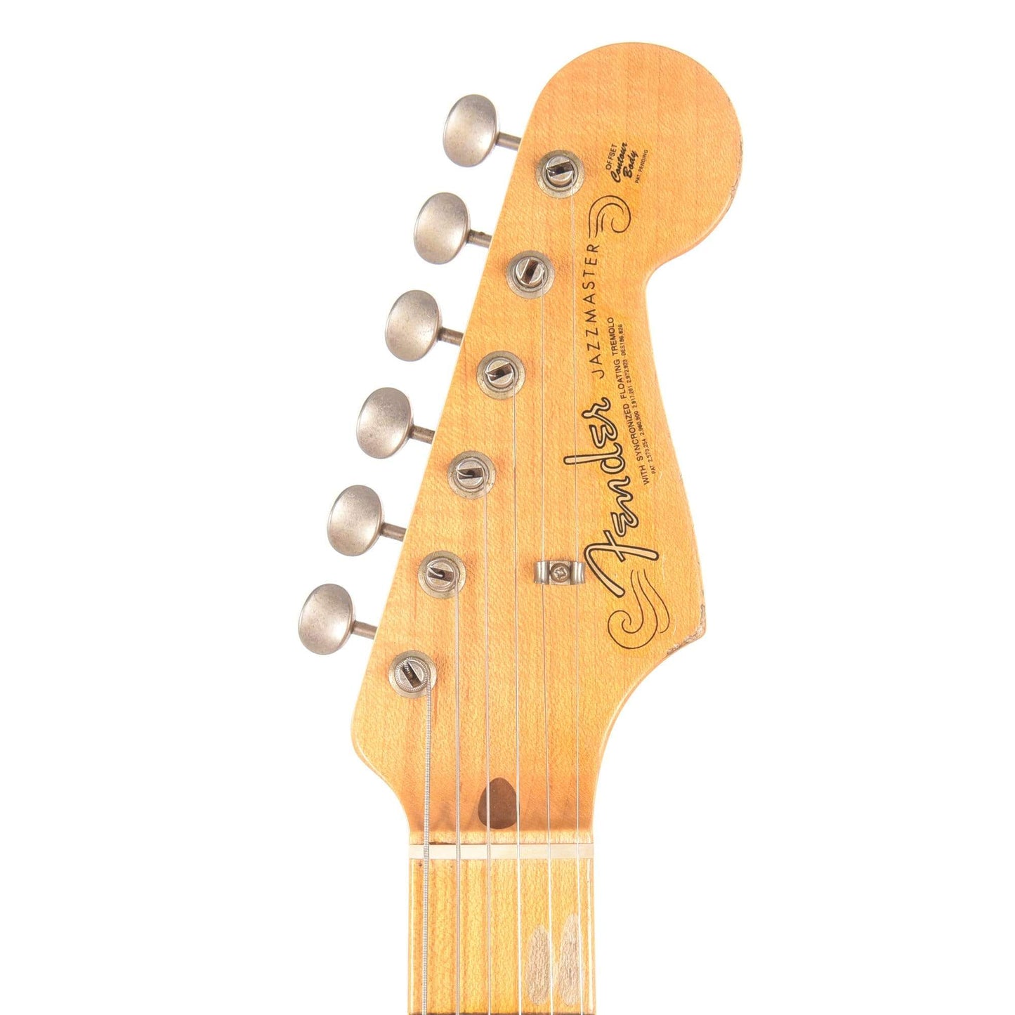 Fender Custom Shop Limited Edition Vintage Custom 1958 Jazzmaster Relic Faded Aged Chocolate 3-Tone Sunburst Electric Guitars / Solid Body
