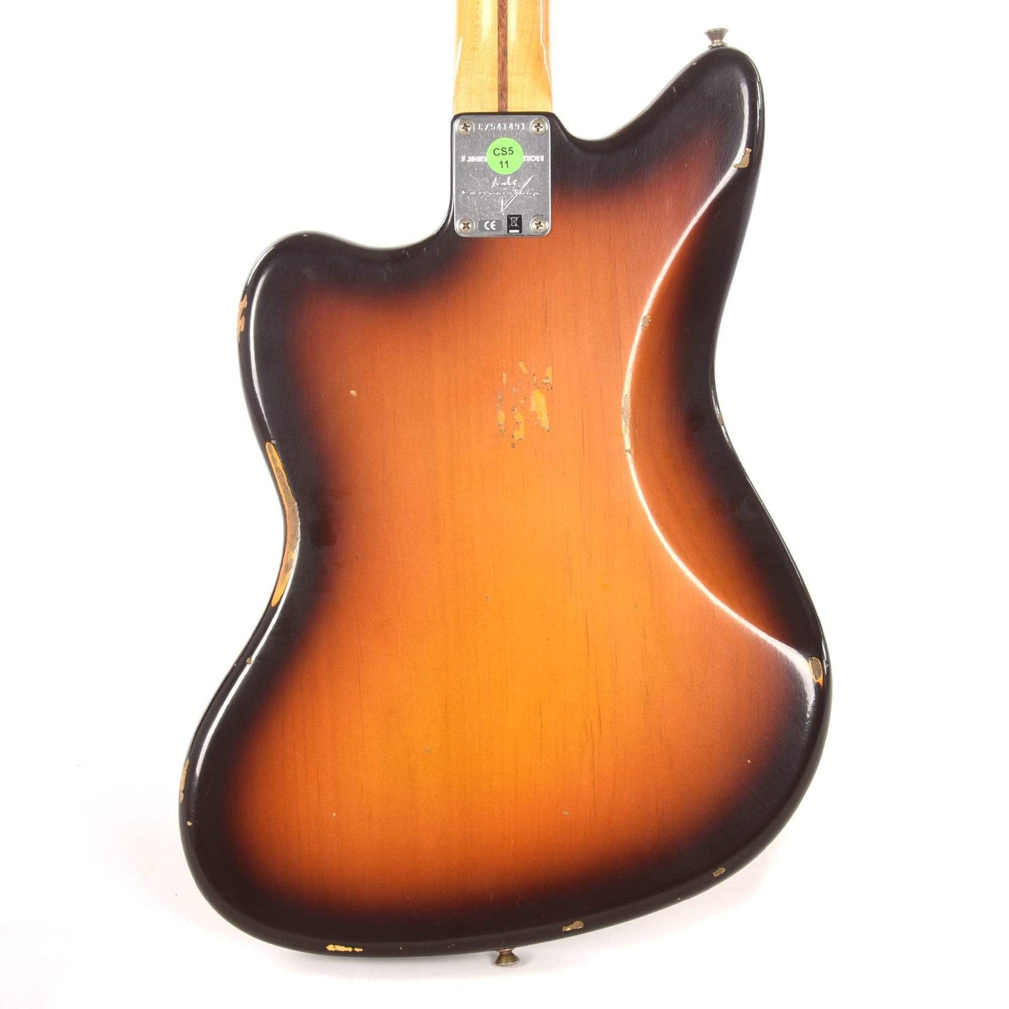 Fender Custom Shop Limited Edition Vintage Custom 1958 Jazzmaster Relic Faded Aged Chocolate 3-Tone Sunburst Electric Guitars / Solid Body