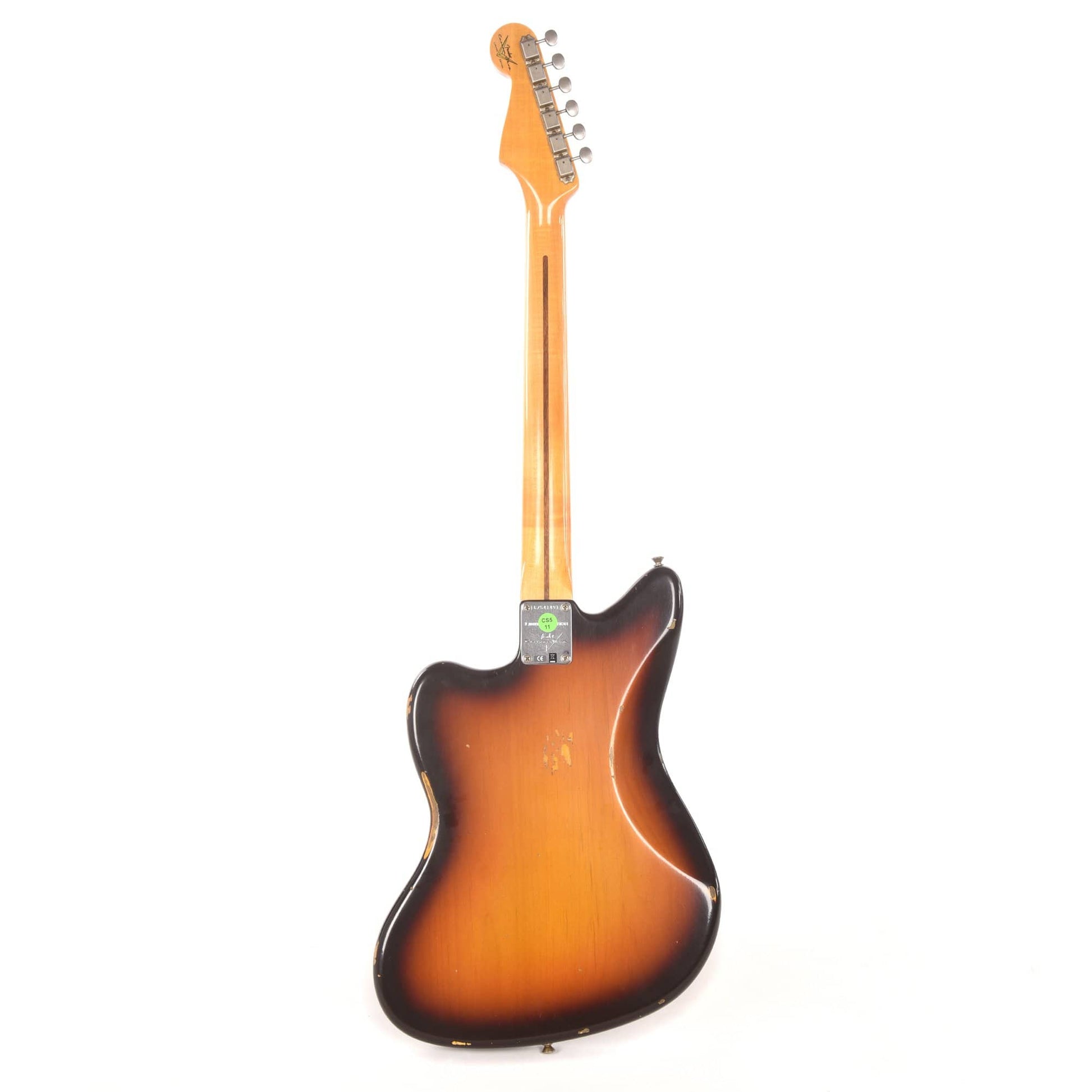 Fender Custom Shop Limited Edition Vintage Custom 1958 Jazzmaster Relic Faded Aged Chocolate 3-Tone Sunburst Electric Guitars / Solid Body