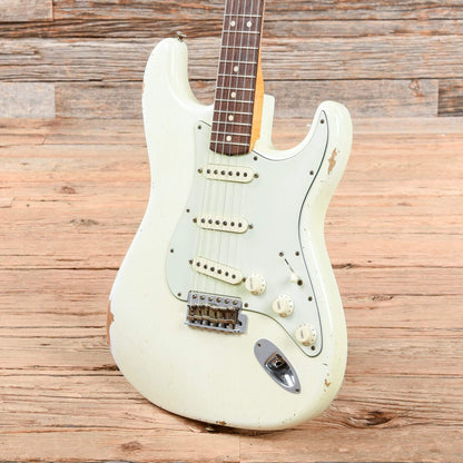 Fender Custom Shop Limited NAMM 1964 Stratocaster Relic Aged Olympic White 2015 Electric Guitars / Solid Body