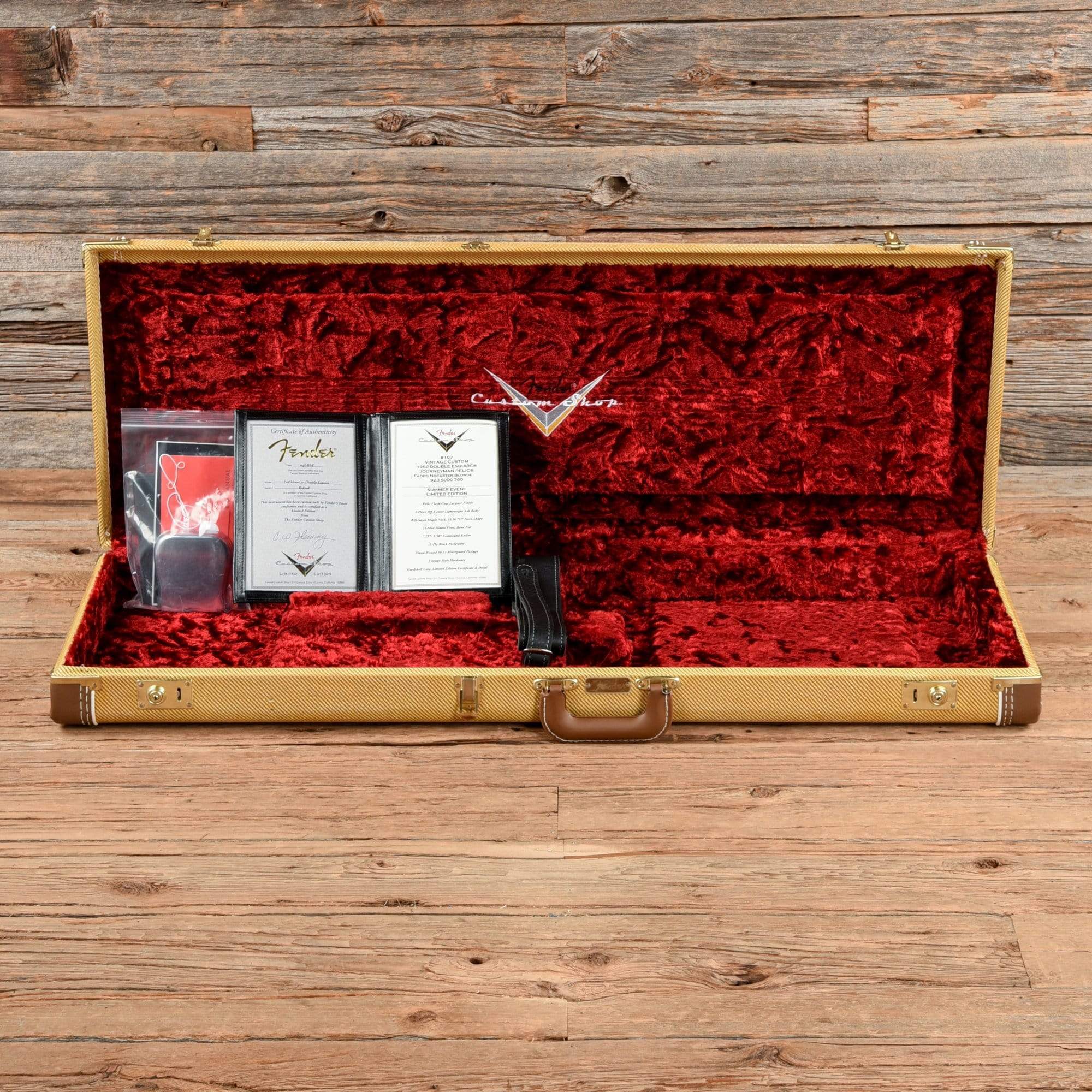 Fender Custom Shop Limited Vintage Custom 1950 Double Esquire Journeyman Relic Faded Nocaster Blonde 2018 Electric Guitars / Solid Body