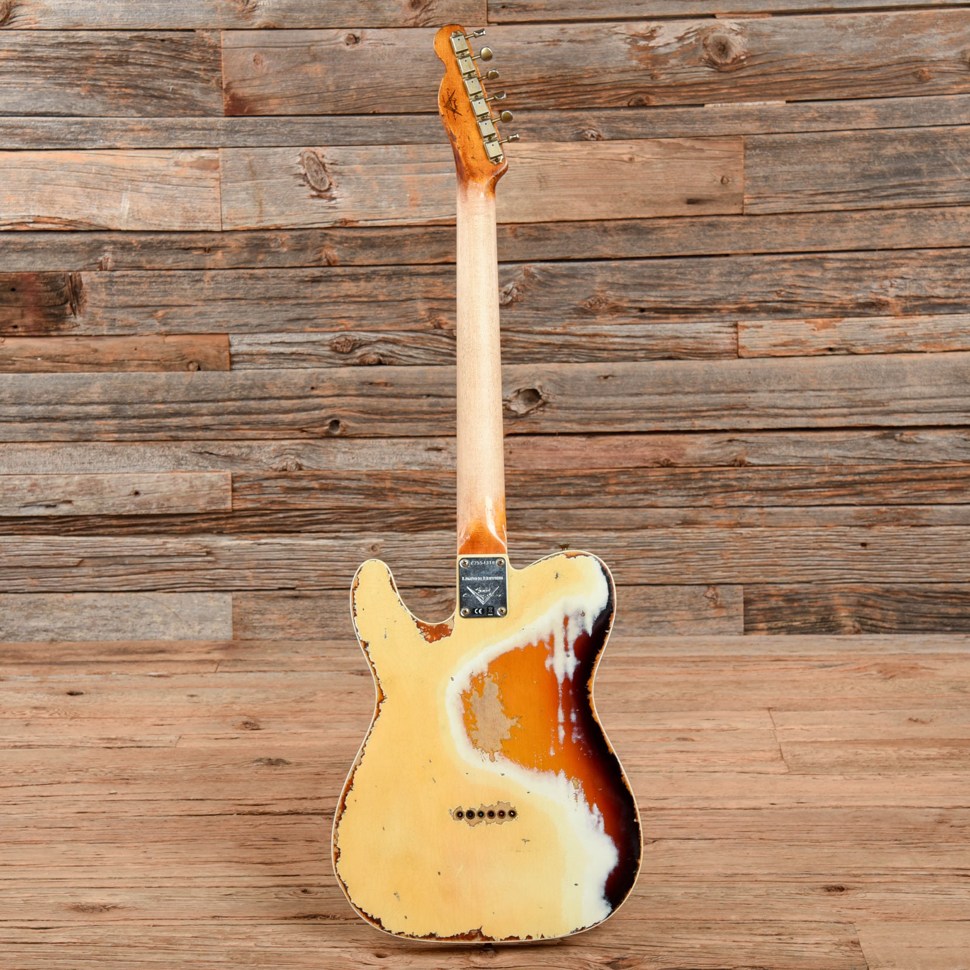 Fender Custom Shop LTD 1959 Telecaster Custom Super Heavy Relic Aged Olympic White 2021 Electric Guitars / Solid Body