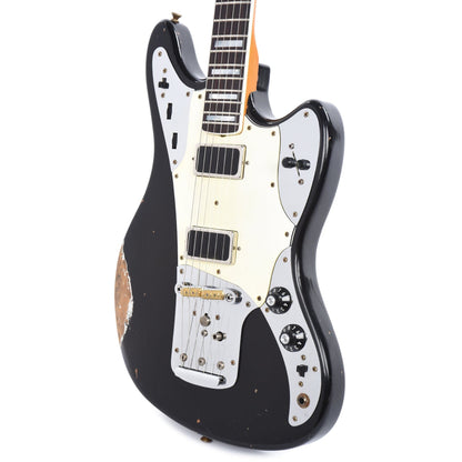 Fender Custom Shop Marauder Relic Super Aged Black Master Built by Carlos Lopez Electric Guitars / Solid Body