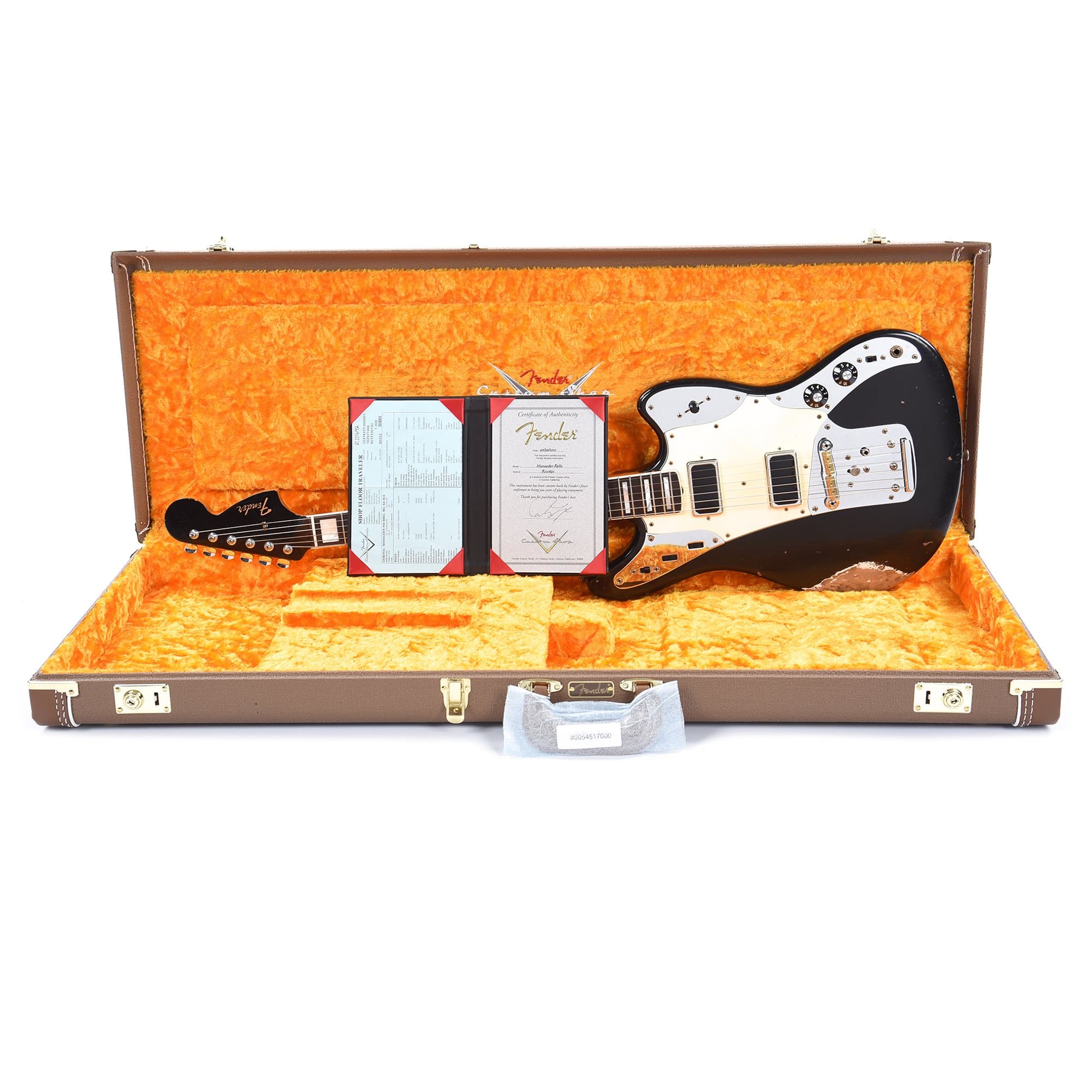 Fender Custom Shop Marauder Relic Super Aged Black Master Built by Carlos Lopez Electric Guitars / Solid Body