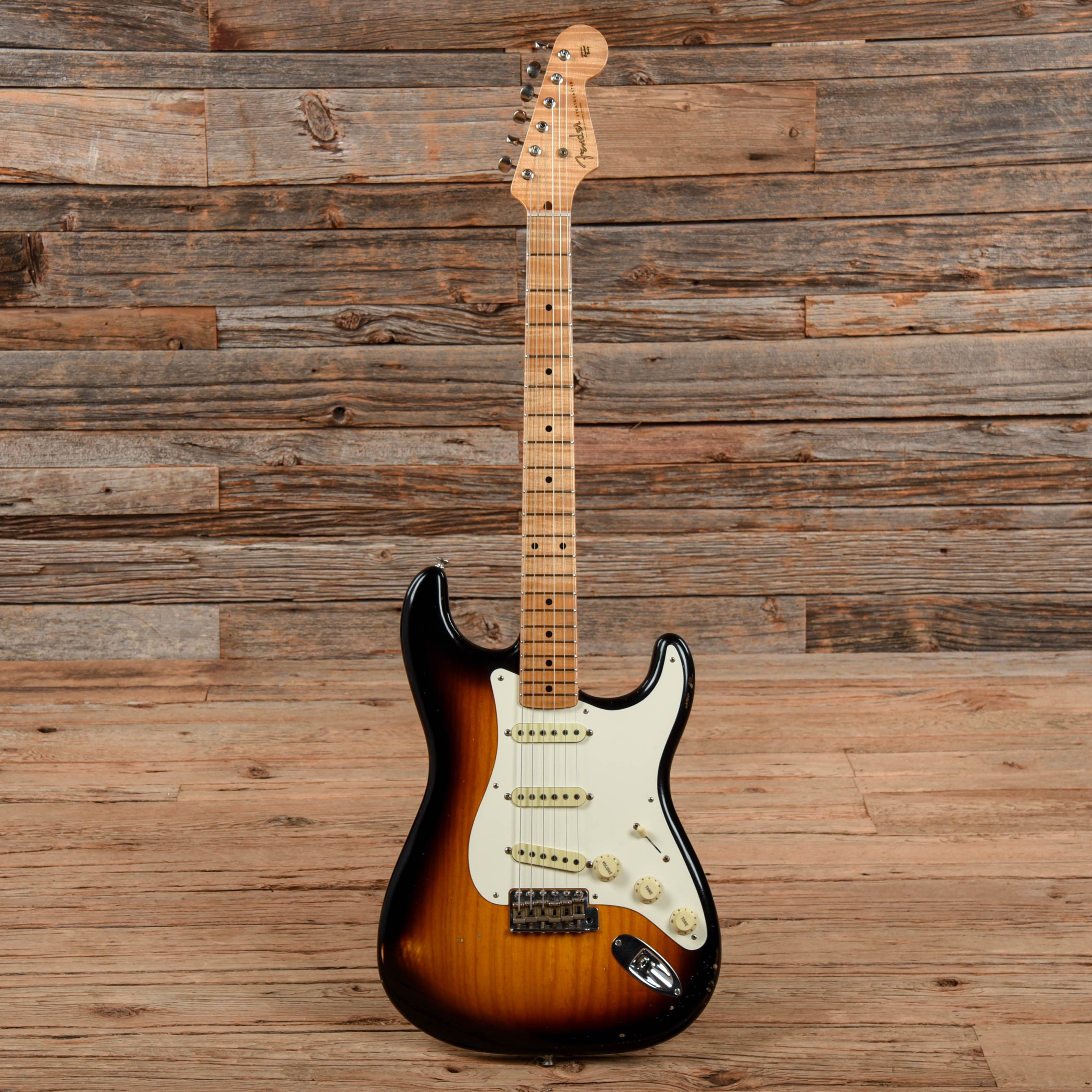 Fender Custom Shop Masterbuilt Greg Fessler '55 Stratocaster Journeyman Relic Sunburst 2016 Electric Guitars / Solid Body