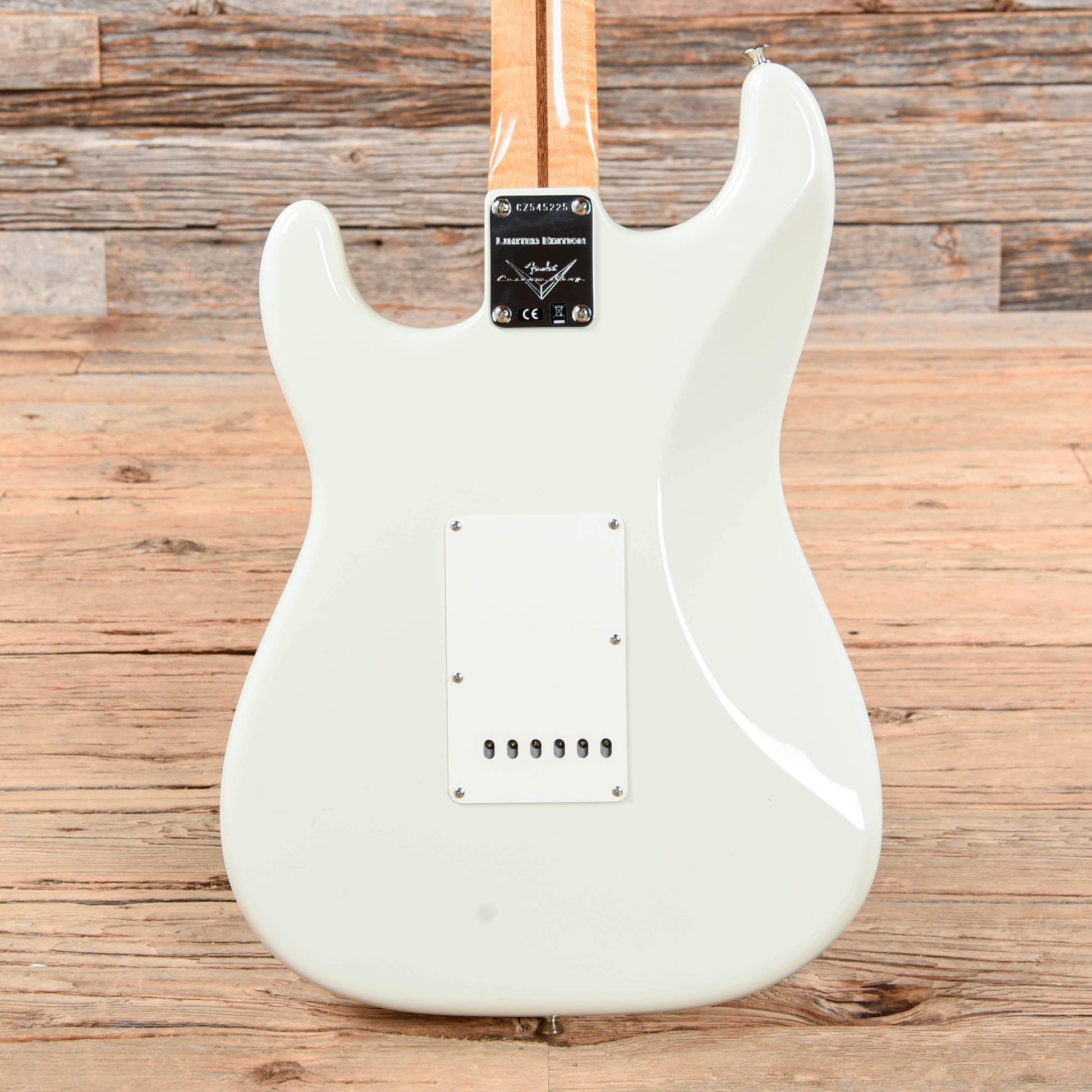 Fender Custom Shop NAMM Limited American Custom Stratocaster w/Flamed Maple Neck Olympic White 2020 Electric Guitars / Solid Body