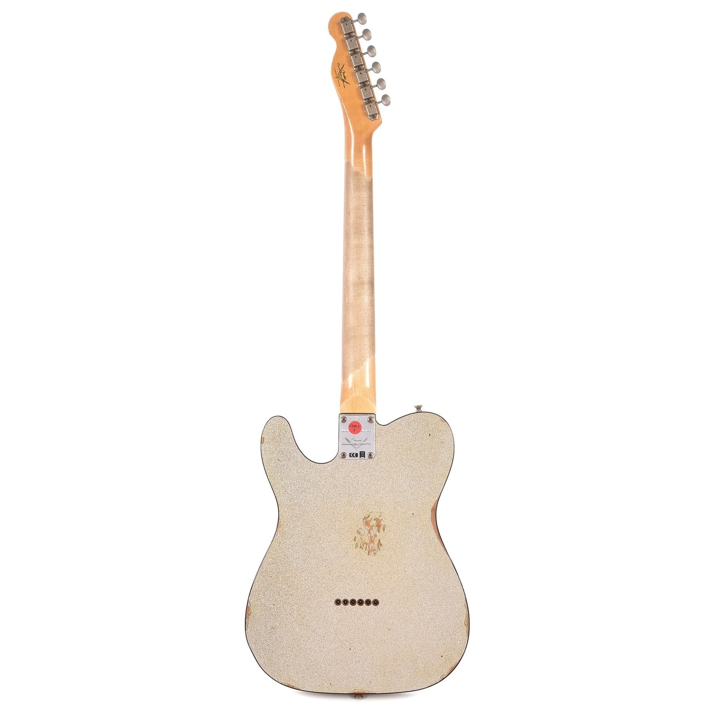 Fender Custom Shop NAMM Limited Edition 1963 Telecaster Custom Relic Aged Silver Sparkle Electric Guitars / Solid Body