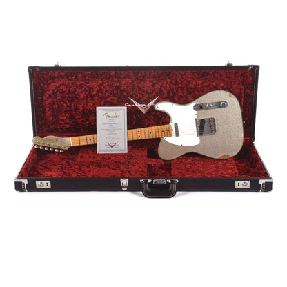 Fender Custom Shop NAMM Limited Edition 1963 Telecaster Custom Relic Aged Silver Sparkle Electric Guitars / Solid Body