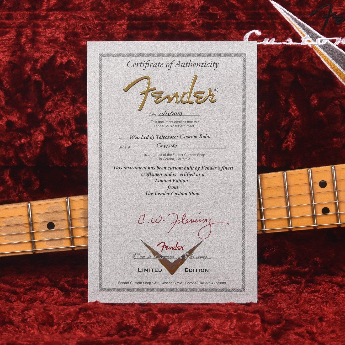 Fender Custom Shop NAMM Limited Edition 1963 Telecaster Custom Relic Aged Silver Sparkle Electric Guitars / Solid Body