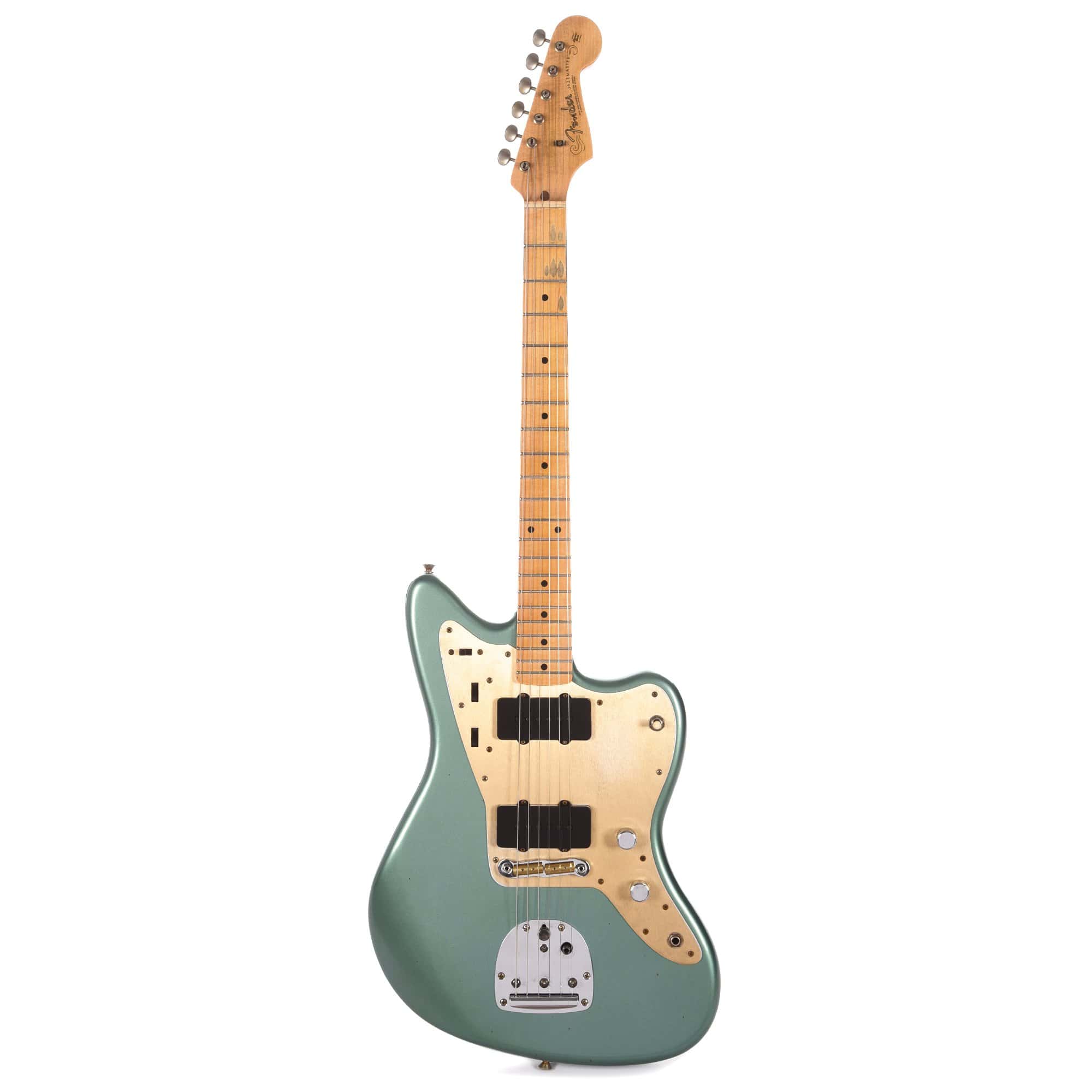 Fender Custom Shop NAMM Limited Edition Vintage Custom 1958 Jazzmaster Journeyman Relic Faded/Aged Sherwood Green Metallic USED Electric Guitars / Solid Body